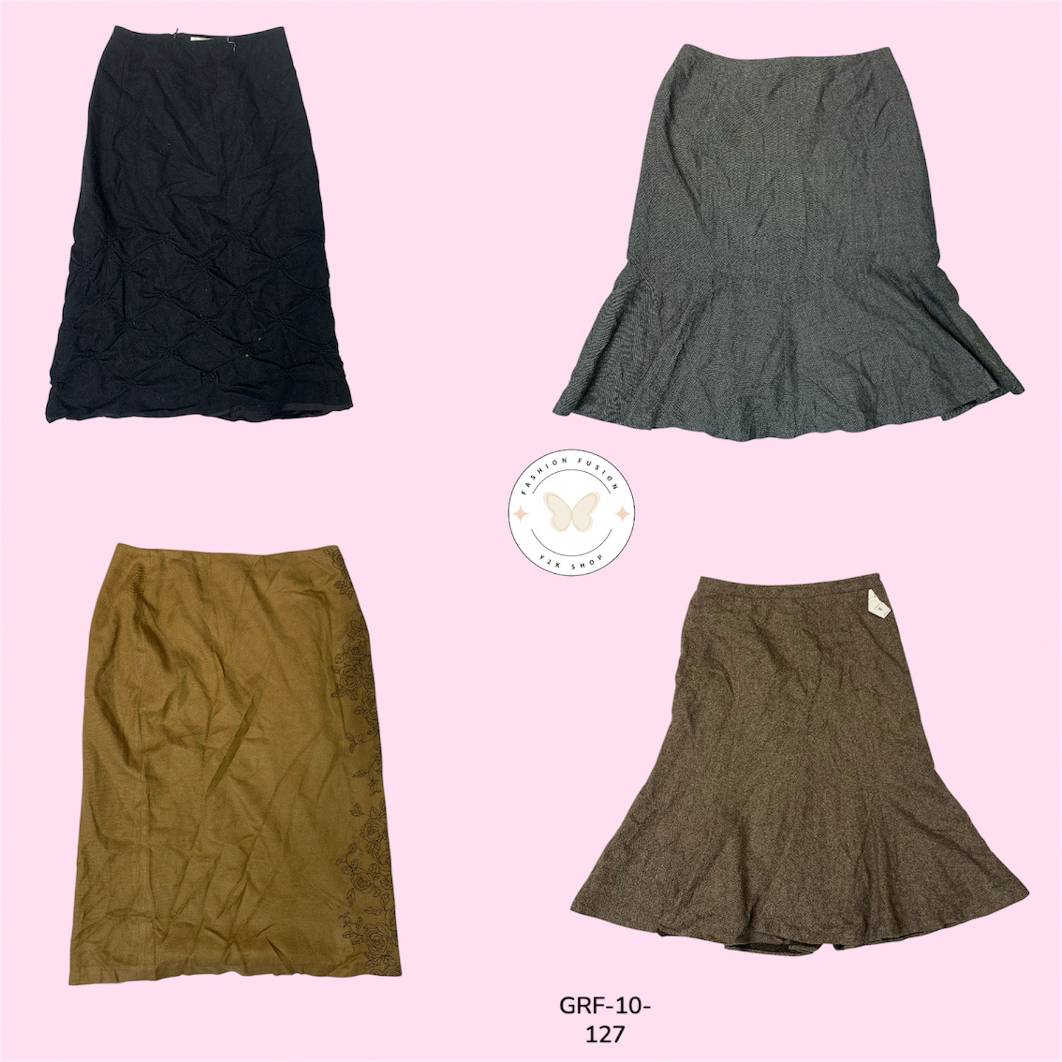 Pure Wool A-Line Skirt – Classic Silhouette, Modern Appeal (GRF-10-127)