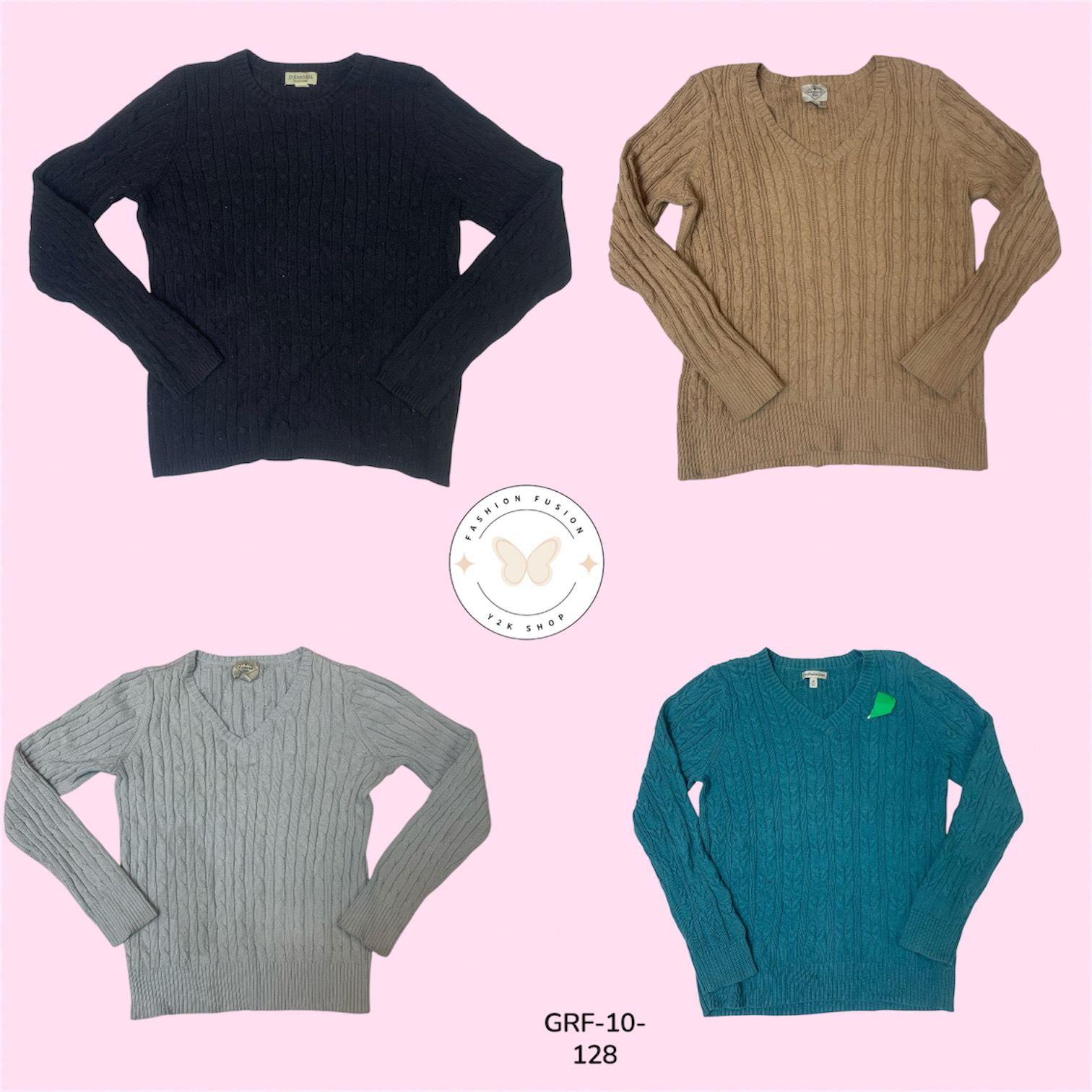Classic Cable Knit Sweater – Timeless Comfort & Refined Style (GRF-10-128)