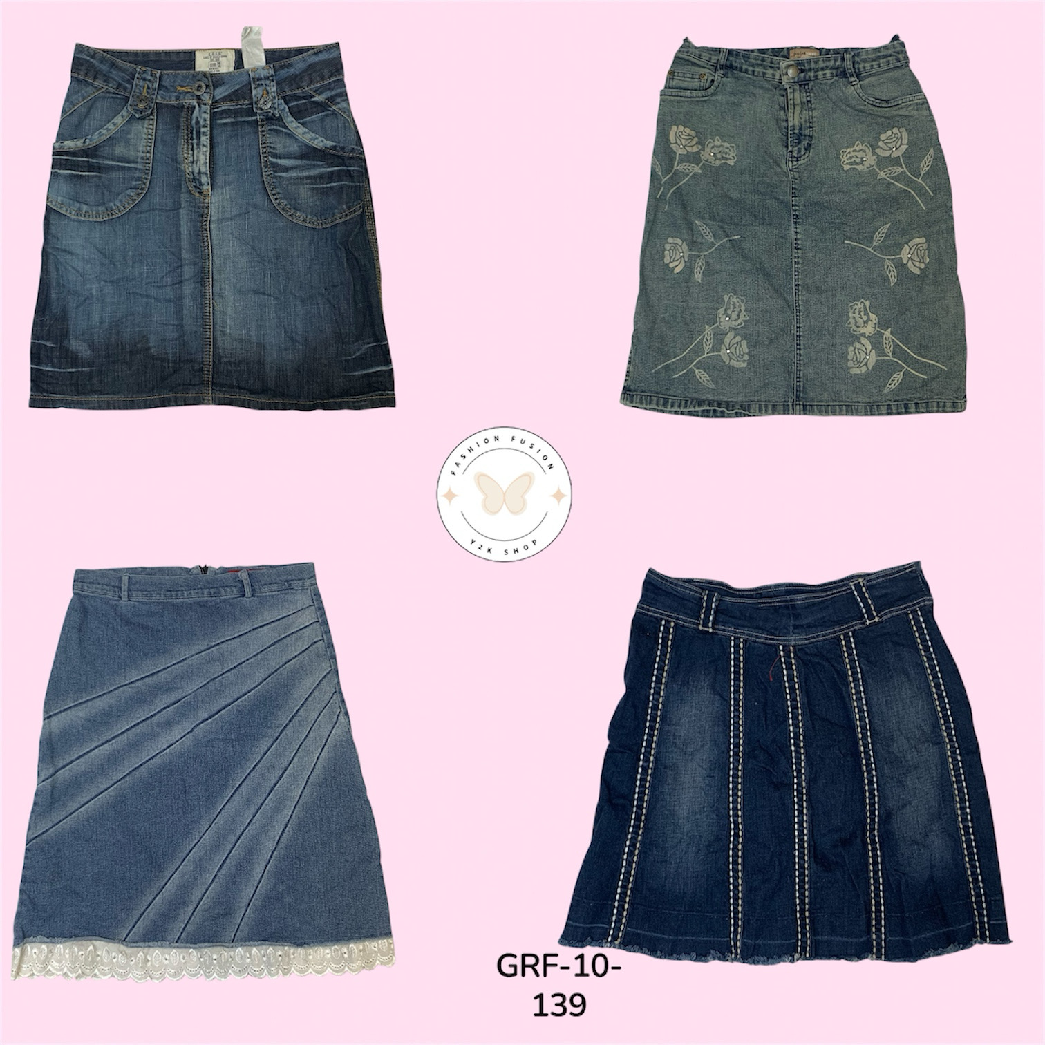 Slim-Fit Denim Midi Skirt – Stylish Everyday Comfort (GRF-10-139)