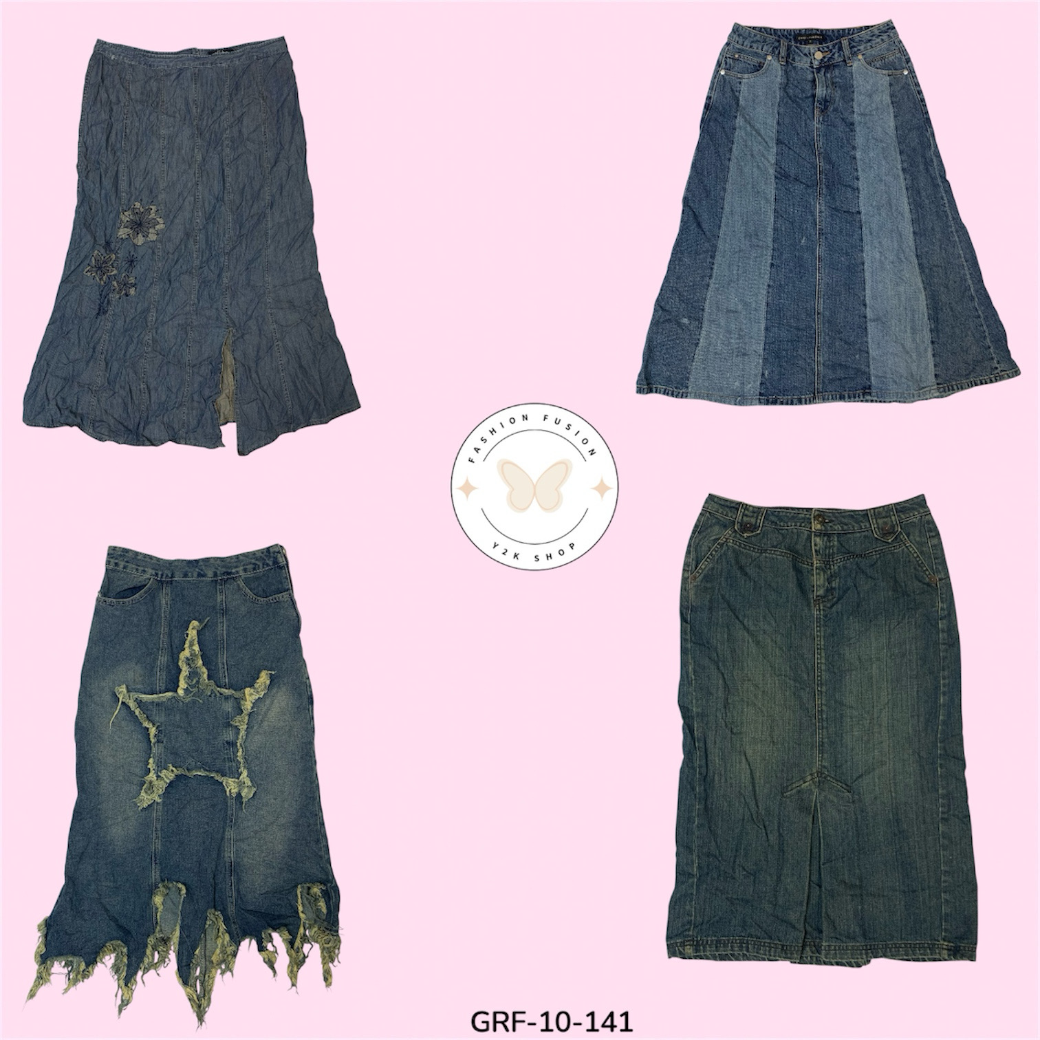 Saia Longa Jeans Feminina – Estilosa, Versátil e Fácil de Estilizar (GRF-10-141)