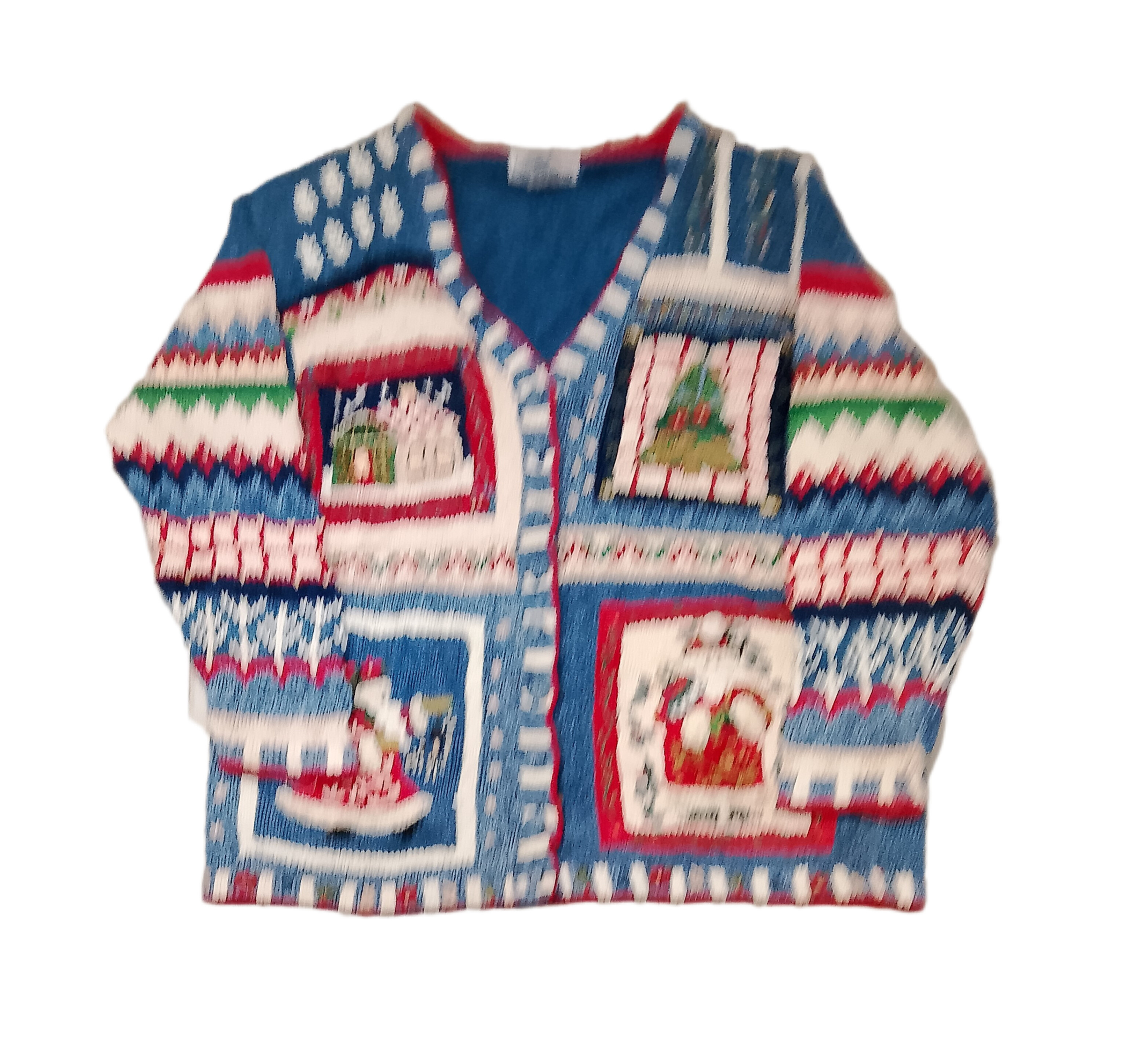 Übergroße Weihnachtsstrickware