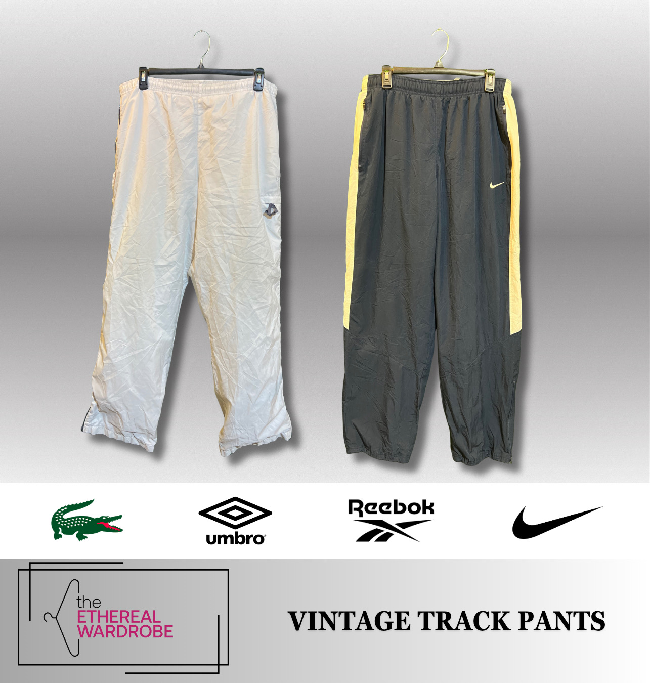 Branded Track pants including Nike, Umbro, Reebok and other brands