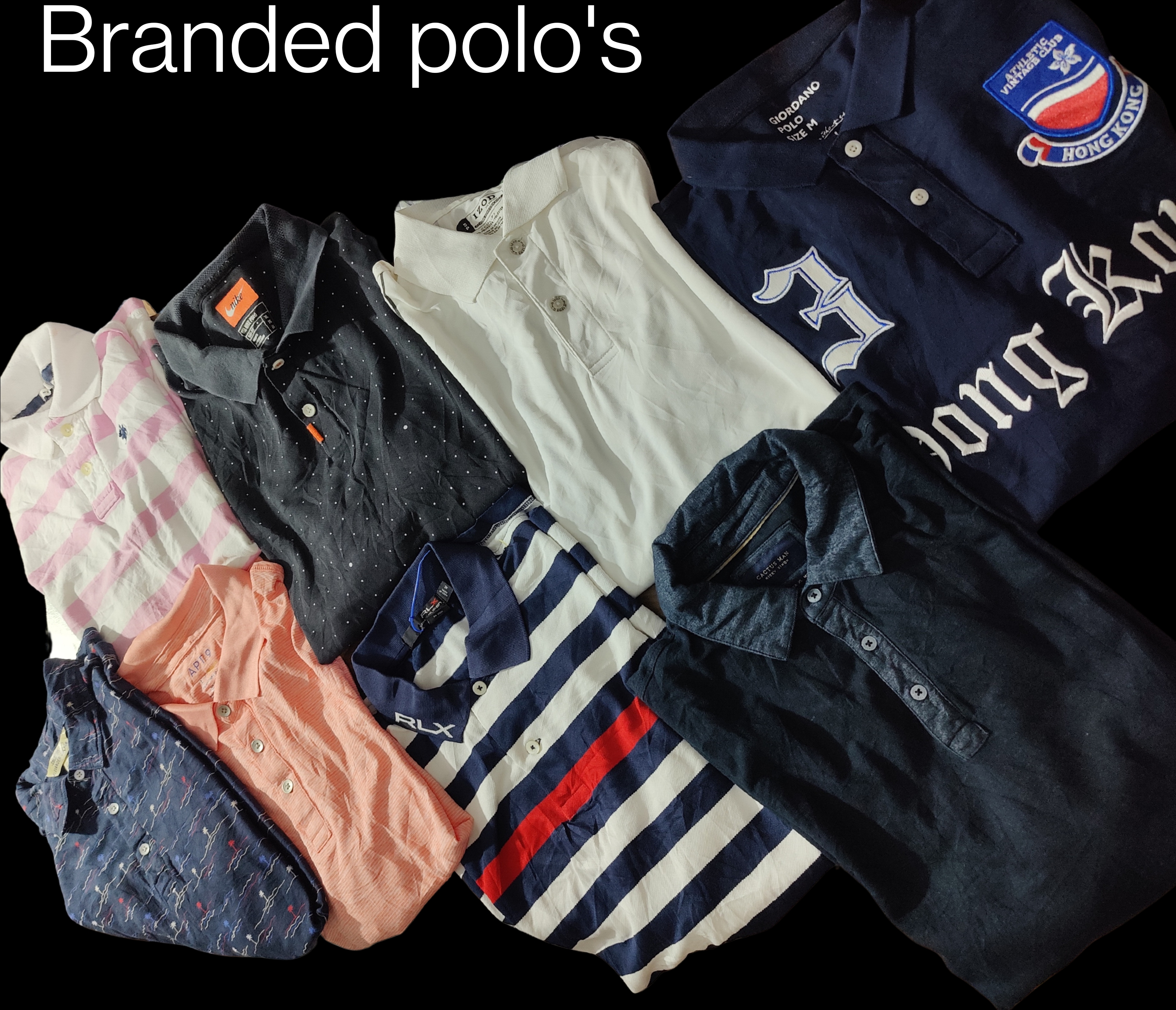 Men's branded polo's bundle wcv (1108)