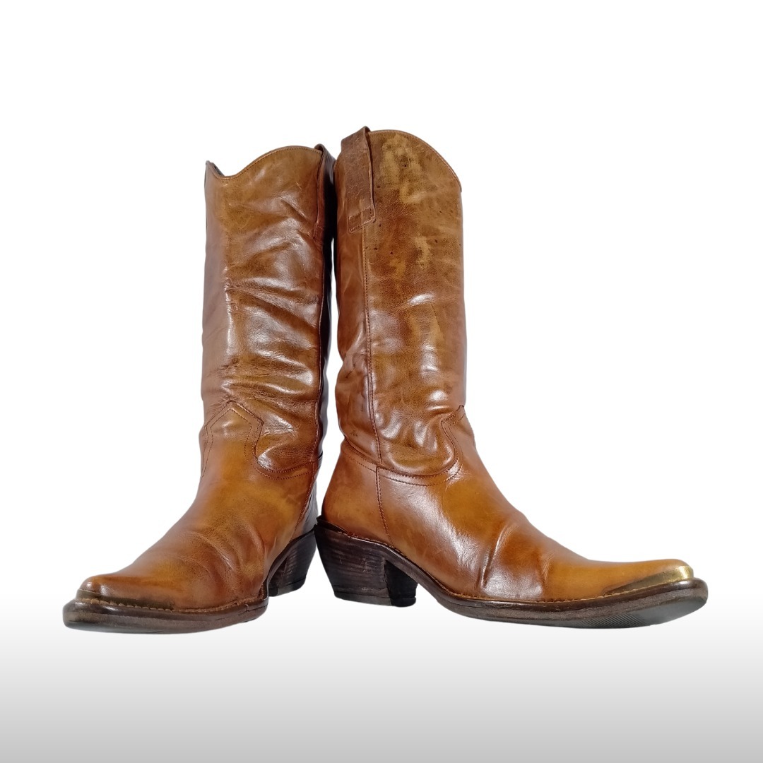 HN#101 Ariat, Justin, Tony Lama, Dingo et plus - Collection de 36 paires de bottes de cowboy exotiques