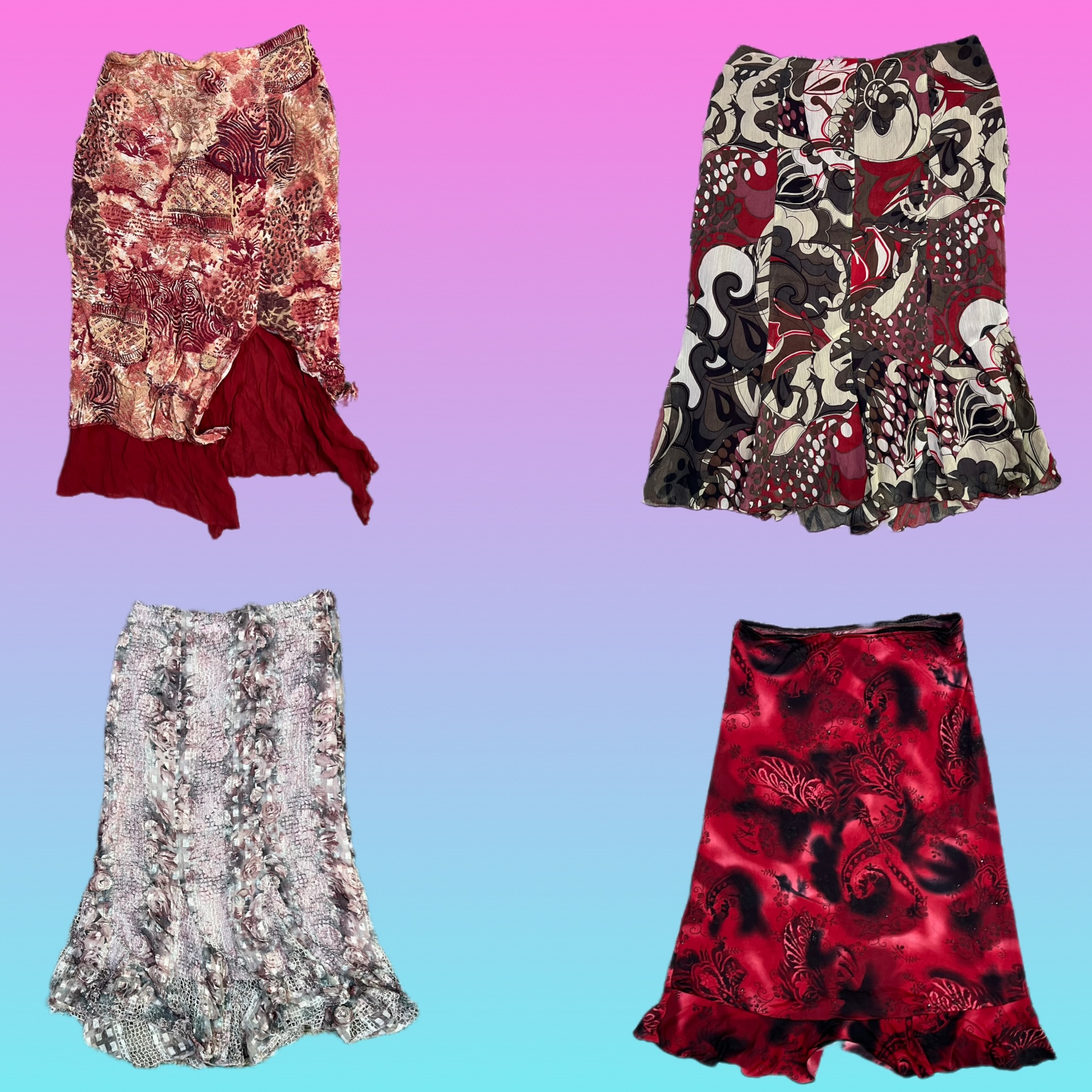 Y2K Grunge Essentials maxi skirts (TH-022)