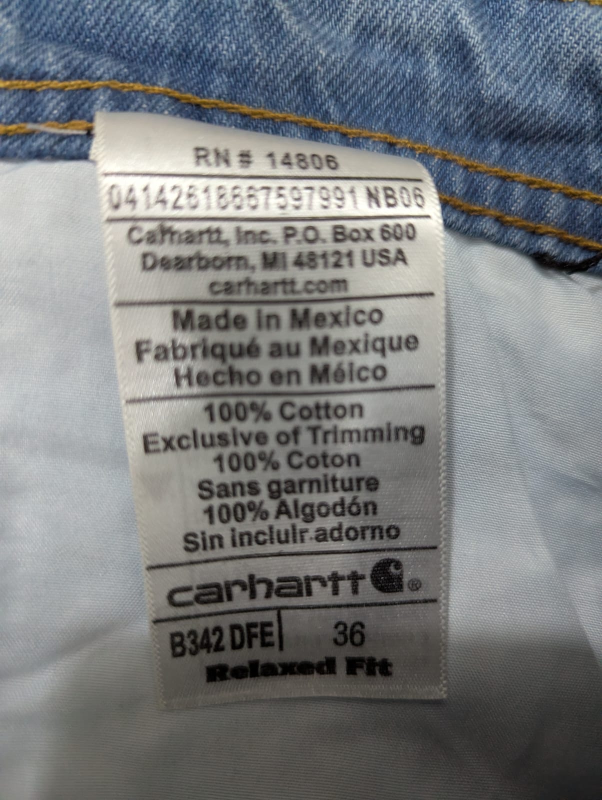 ヴィンテージ カーハート ライトブルー ダブルニー リワークスタイル