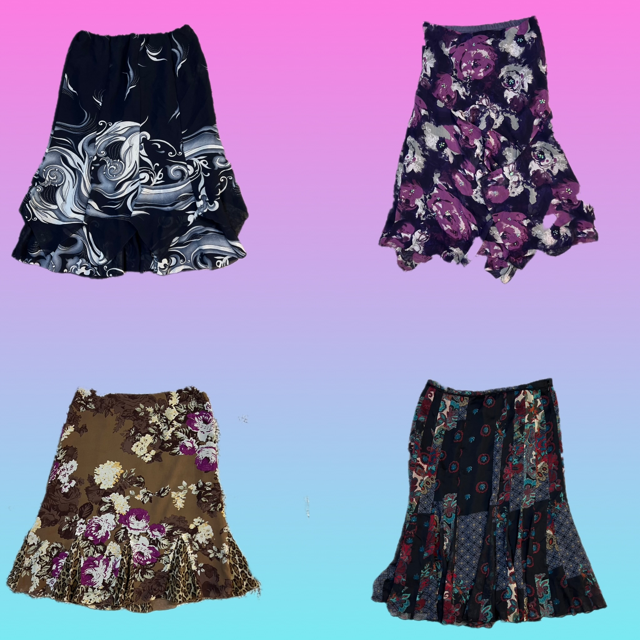 Faldas maxi grunge Y2K (TH-036)