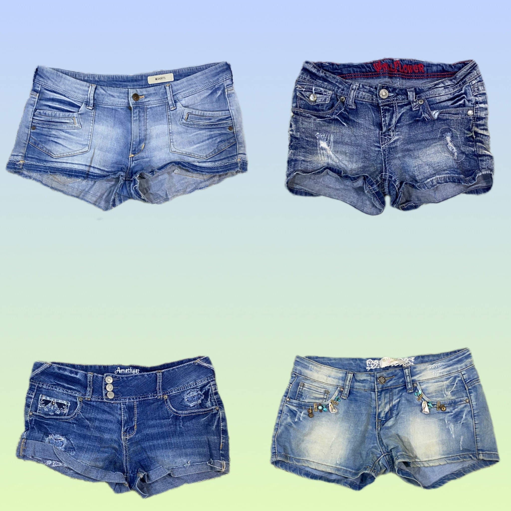 Y2L Brithny Era Denim mini shorts (TS-1388)