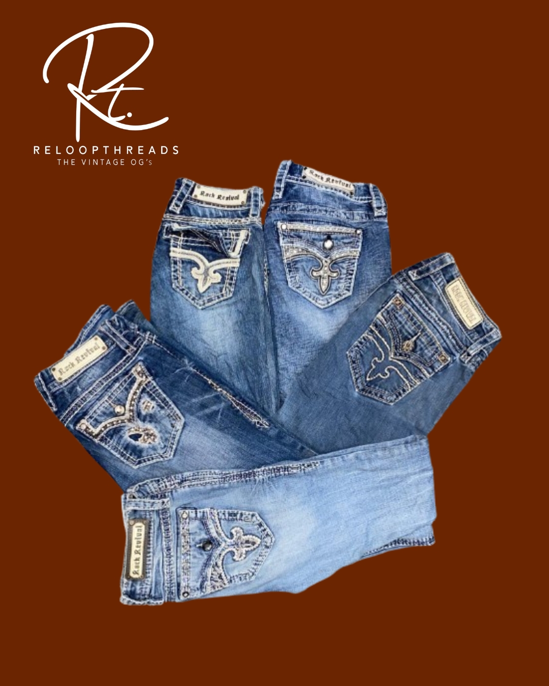 RT 1242 Rock Revival Mix Jeans