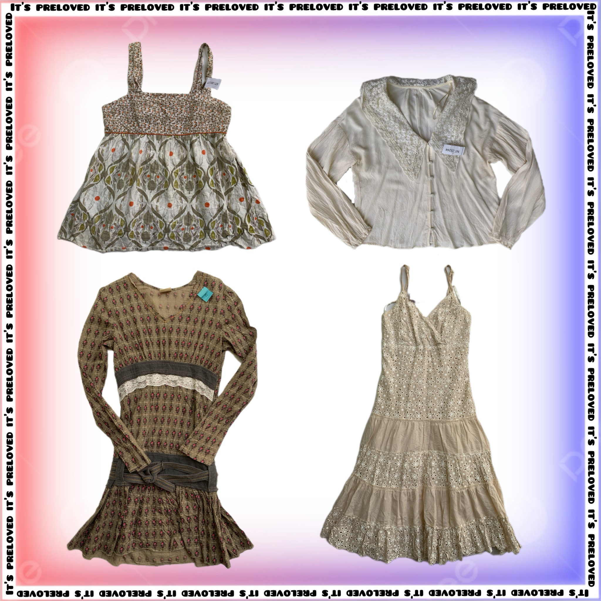 Picks Florales Cottagecore - tops, faldas y vestidos (SS-1560)