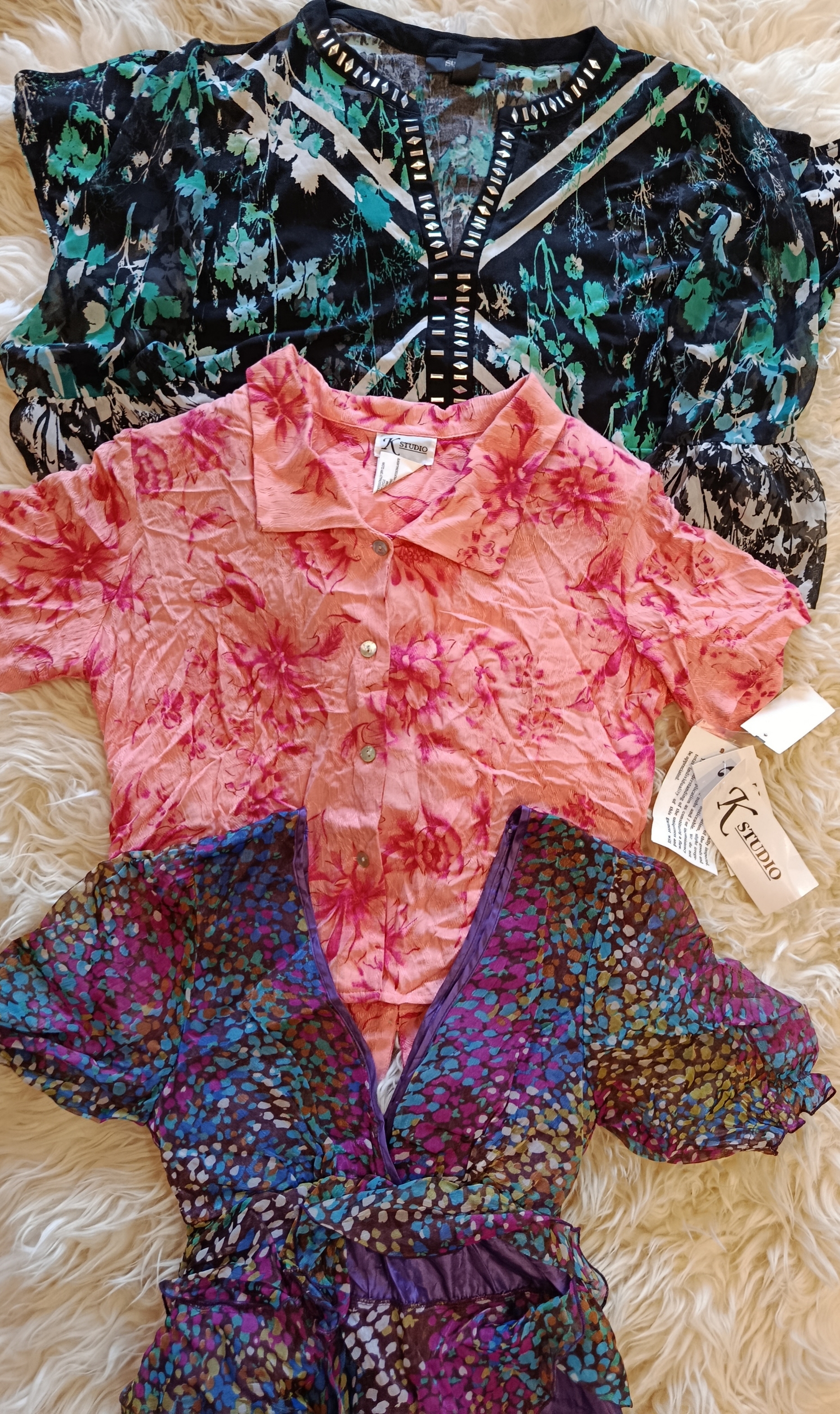 Blusa floreale Y2K (2902)