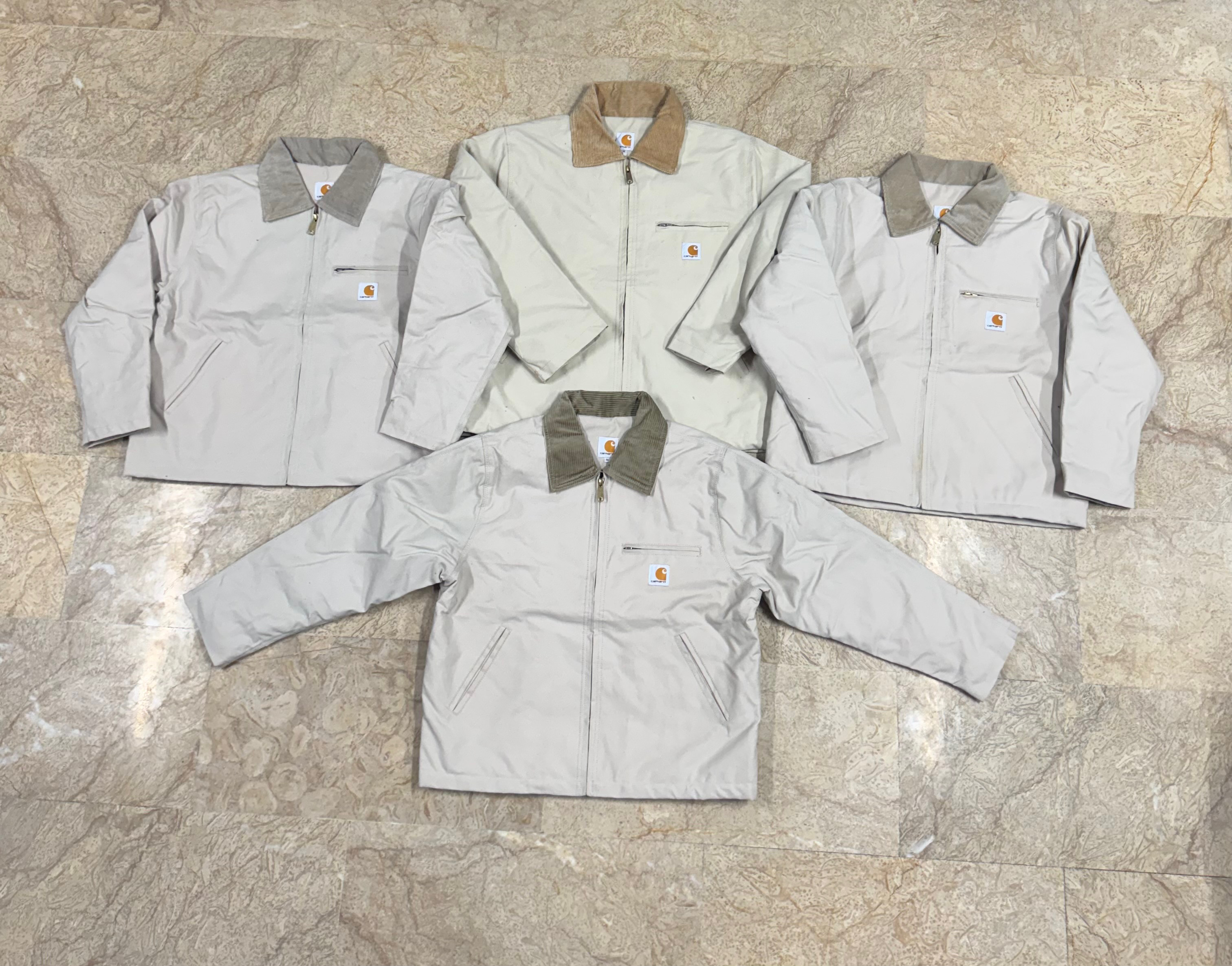 rework style cream carhartt detroit jackets
