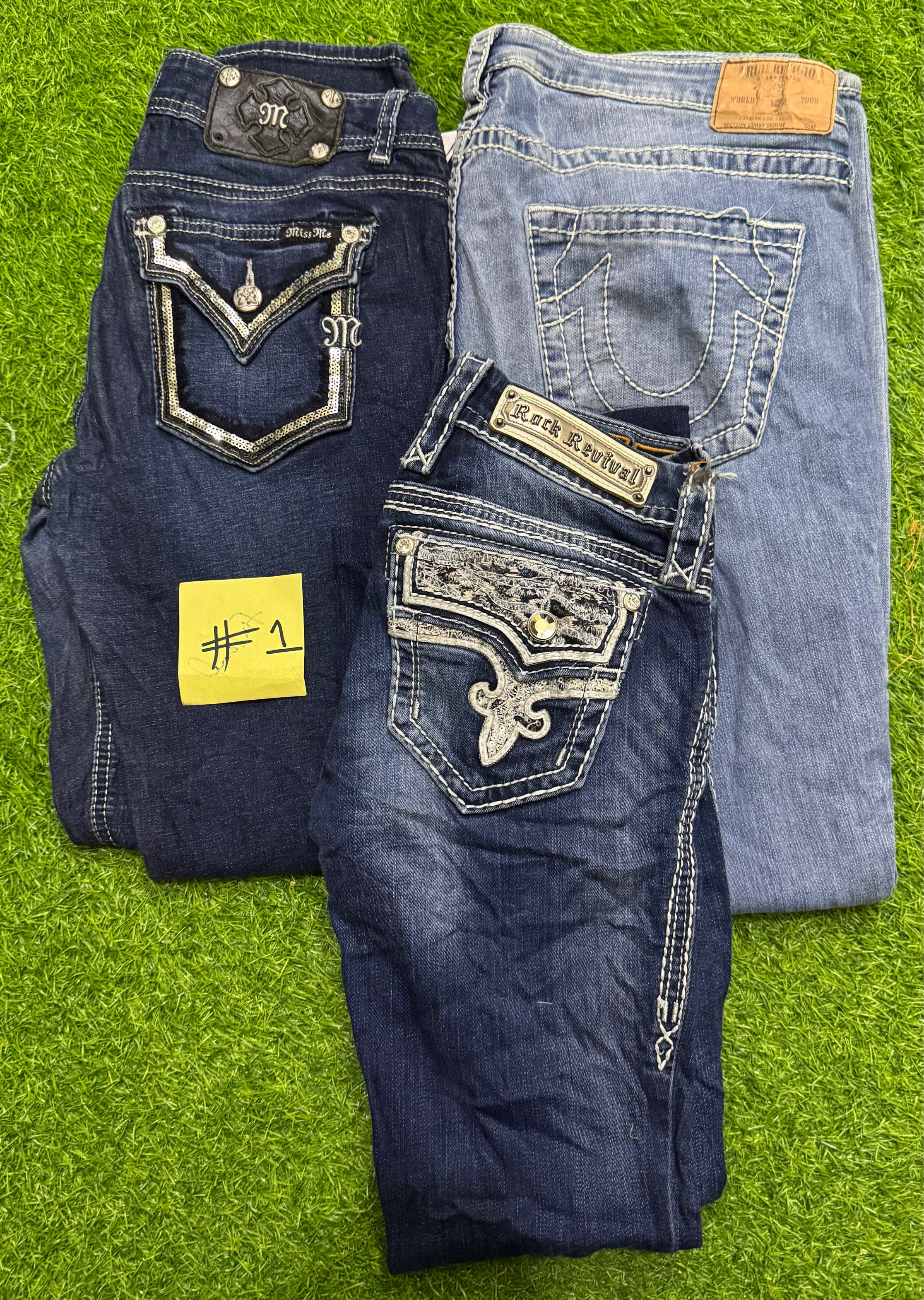 Miss me True Religion und Rock Revival Jeans