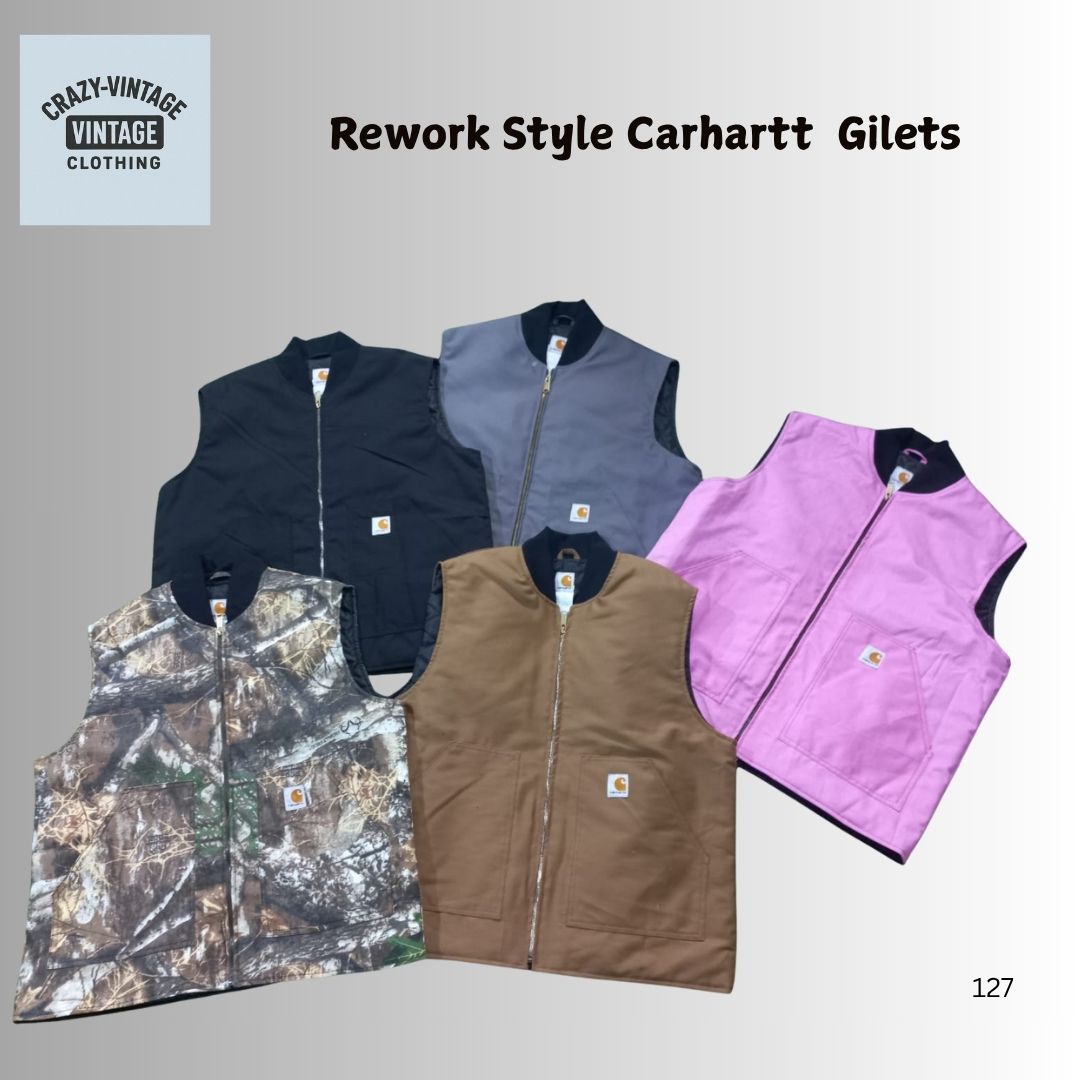 Rework Style Carhartt Mix Colours Gilets