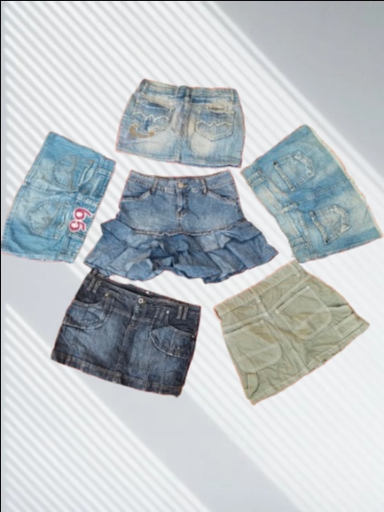 Jeans reativos e outras saias curtas (MSK-80)