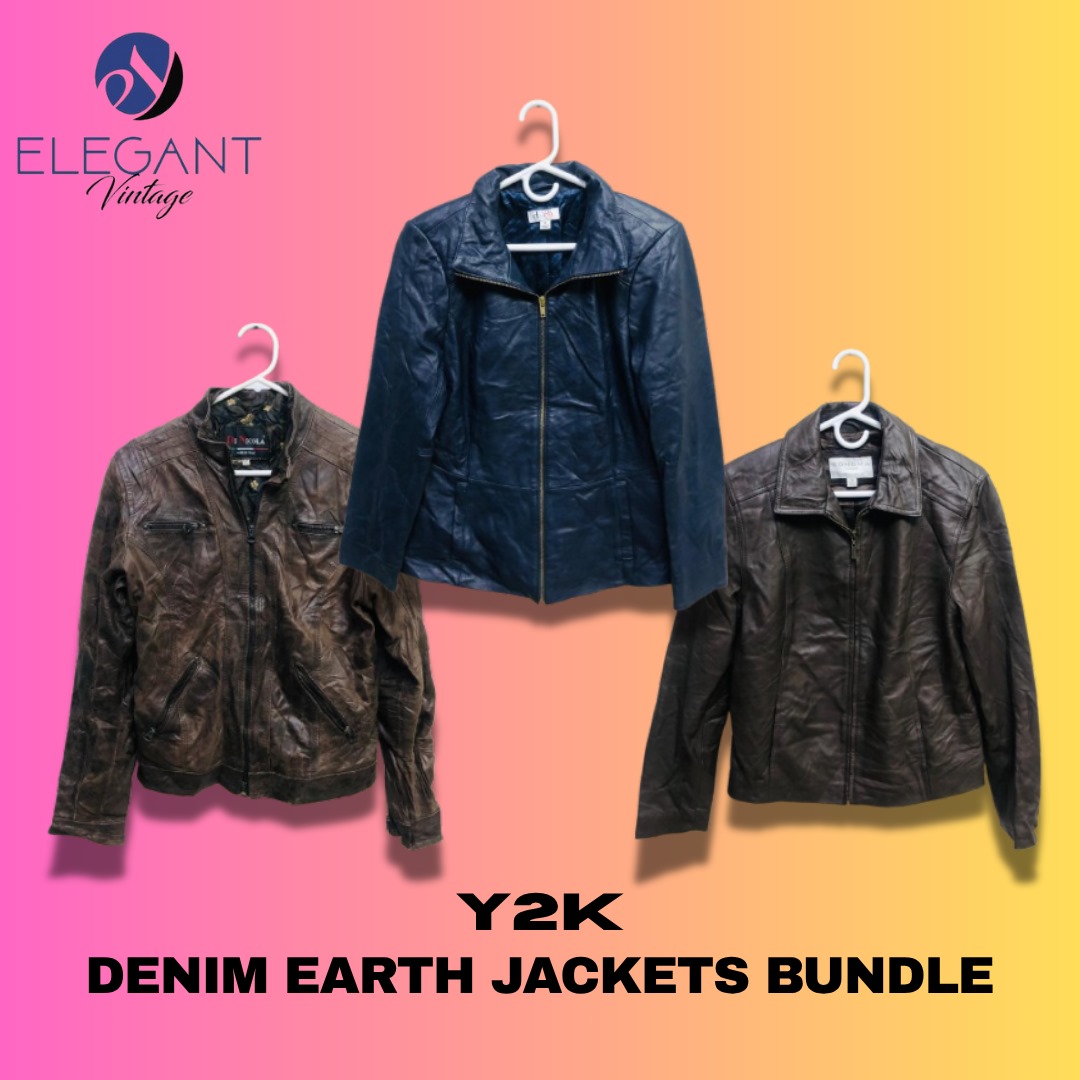 Jaquetas de Couro Retro Y2K Dust Storm - EV1193