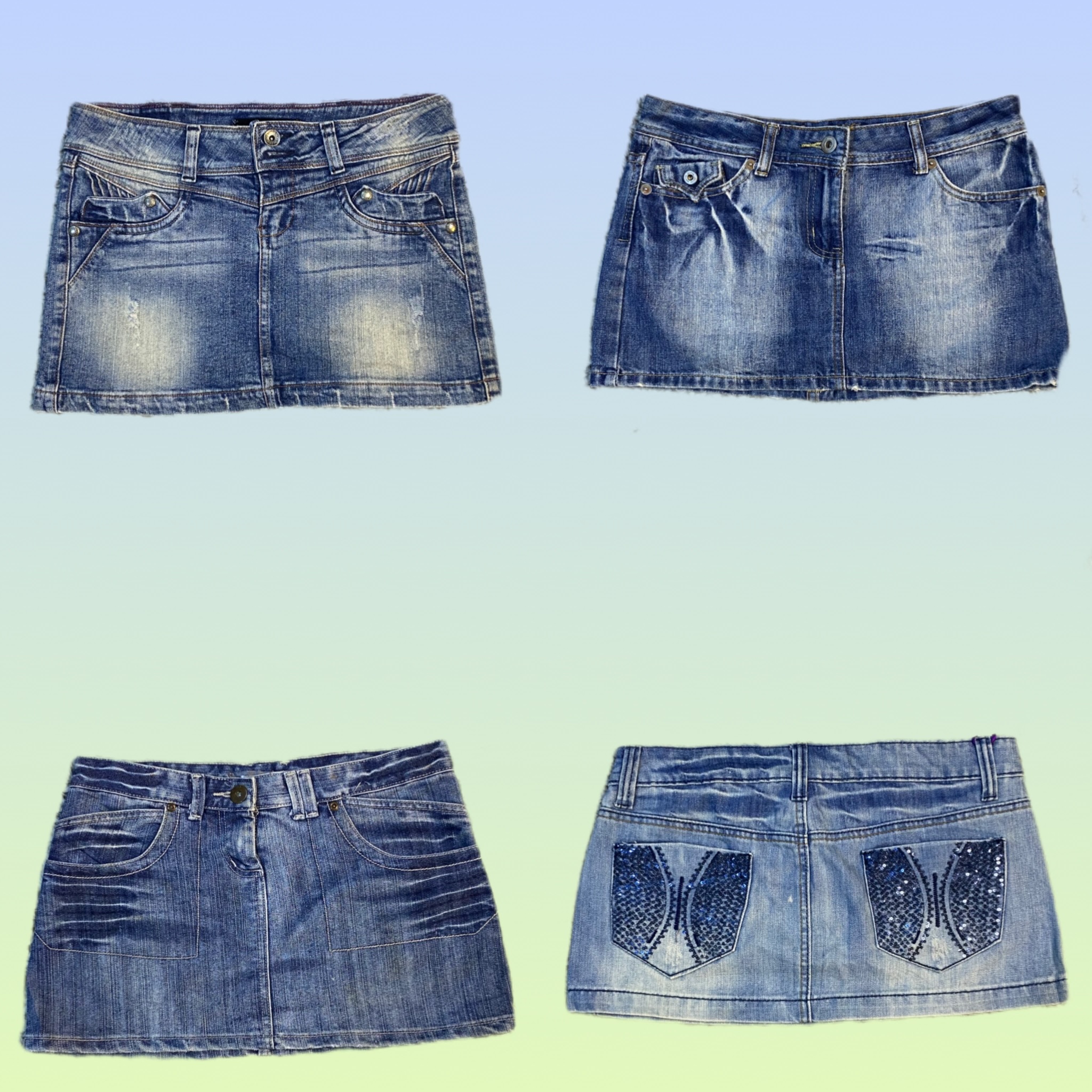 Jupes en denim mini de l'ère Brithney Y2K (TS-1402)