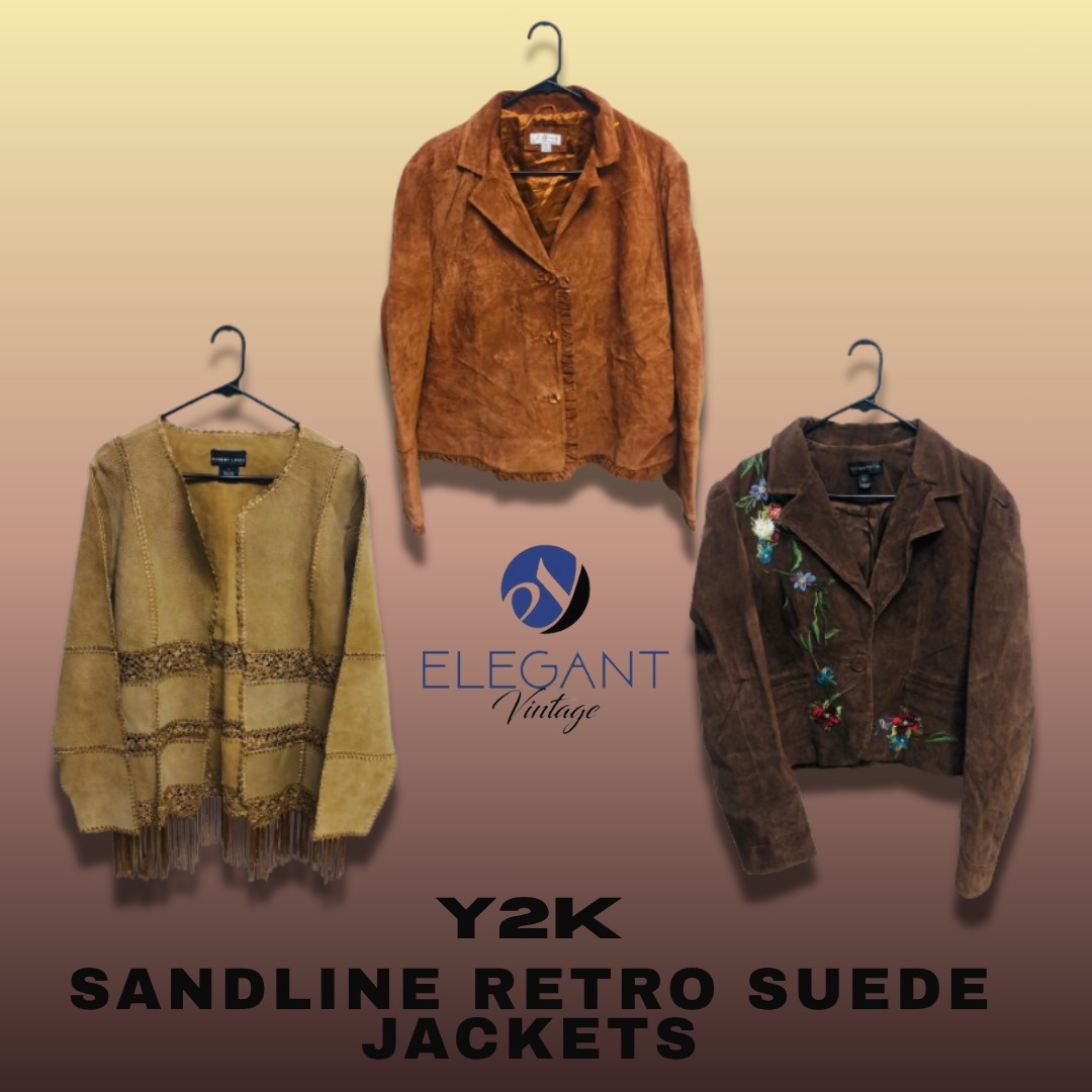 Y2K Sandline Retro Suede Jackets - EV1209
