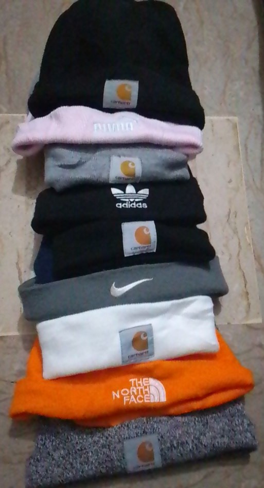 Carhartt north face Nike & mixed beanie