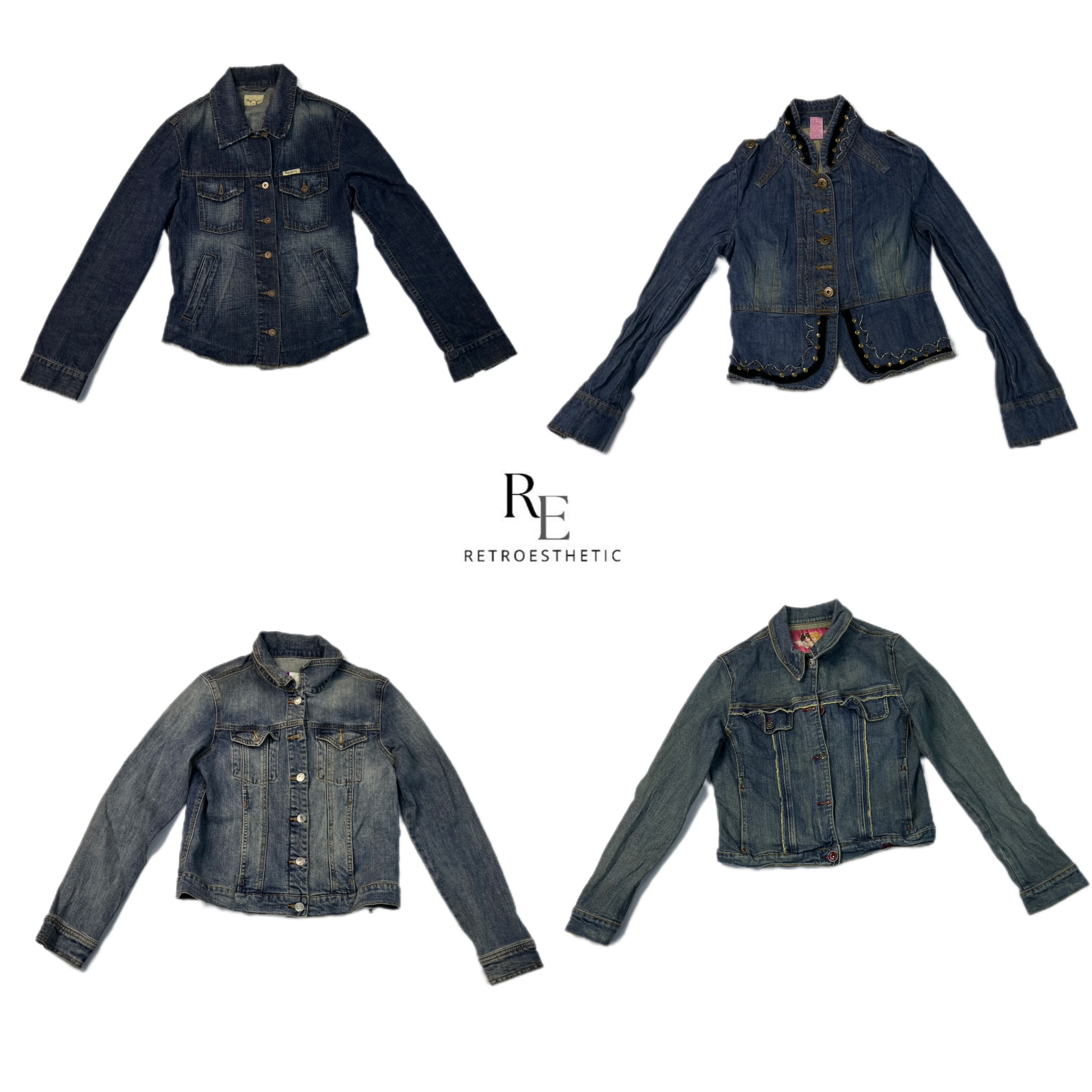 Veste en jean Y2K Cyber Girl Era RE-2414