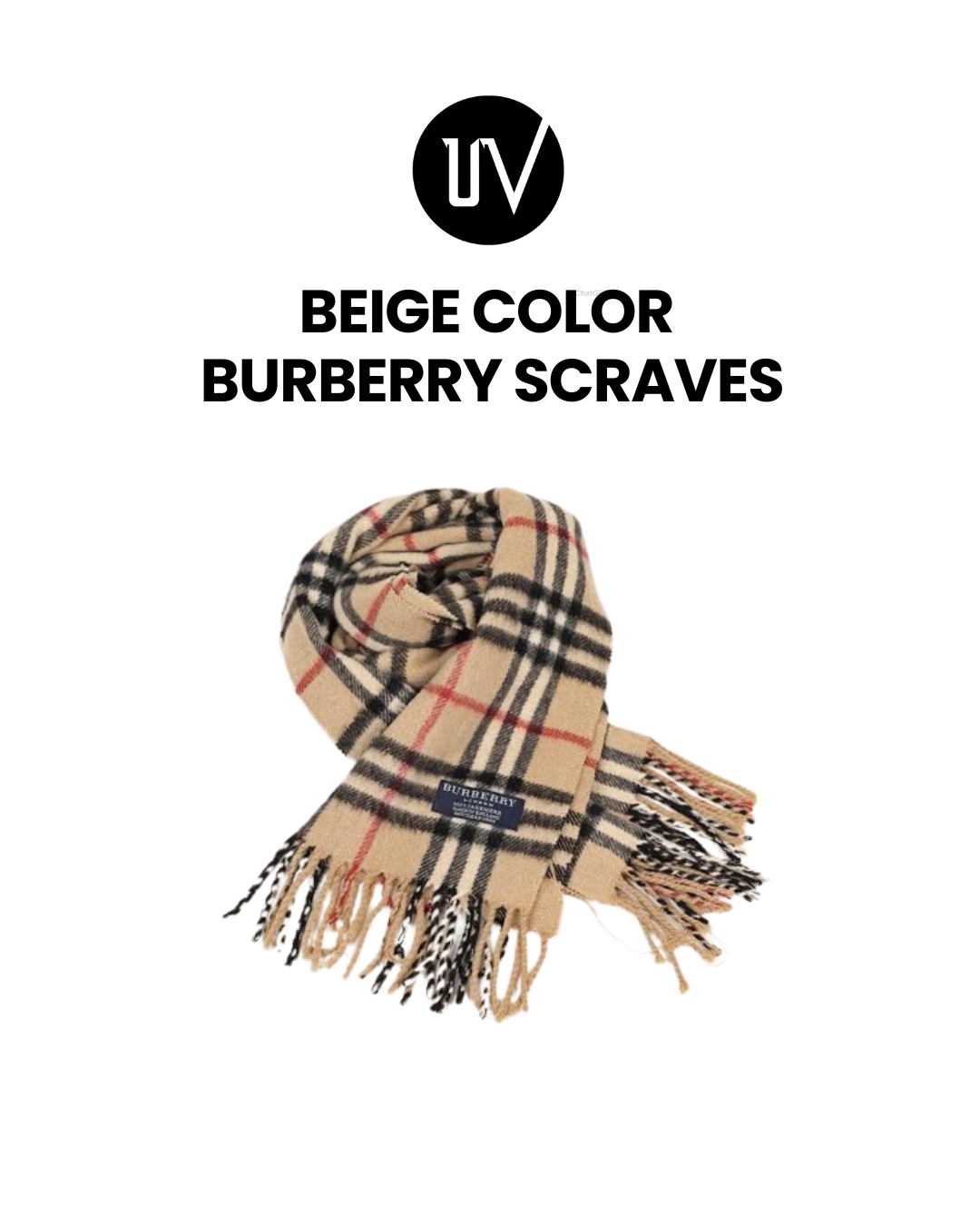 Classic Beige Design Burberry scarve 🧣
