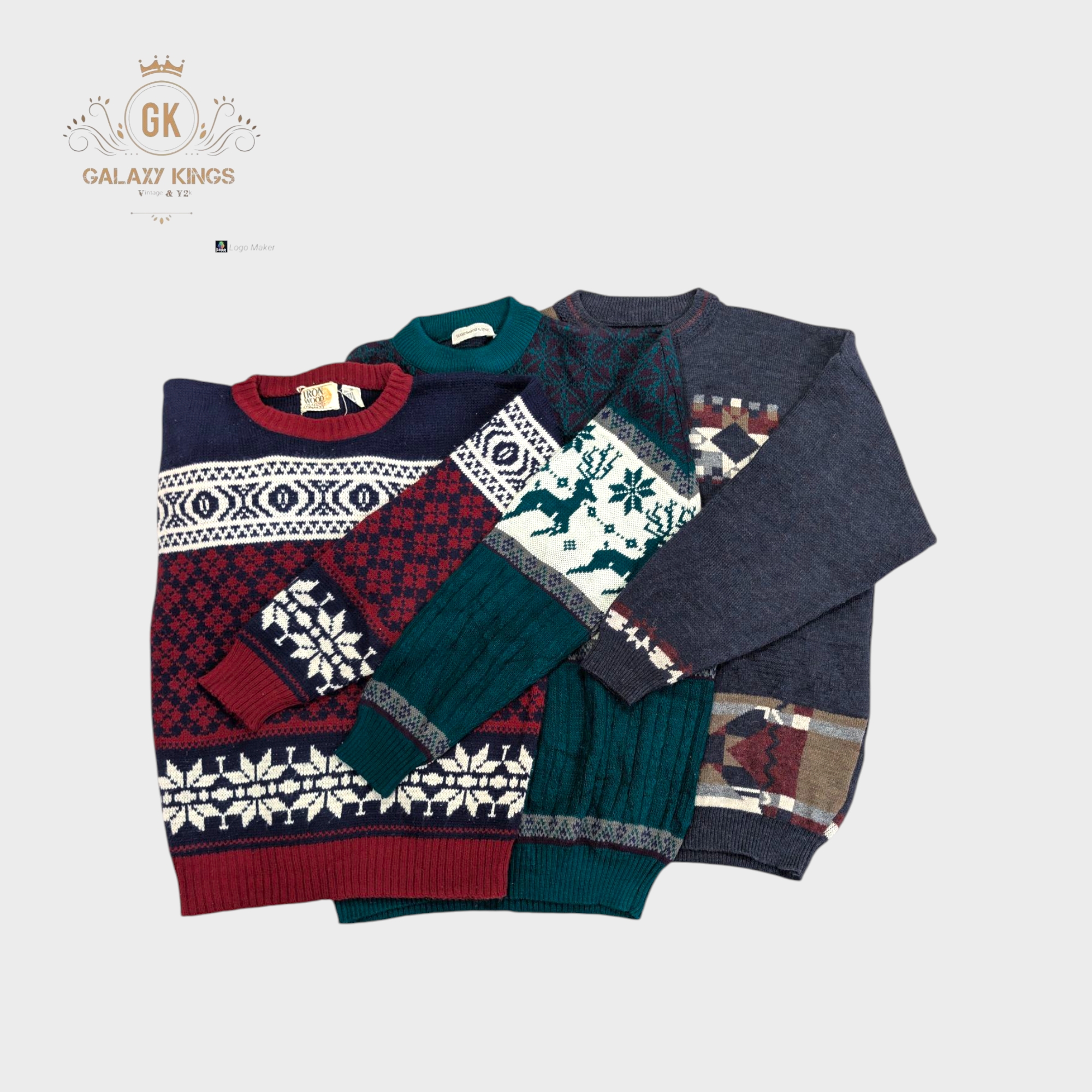 ヴィンテージプリントセーター