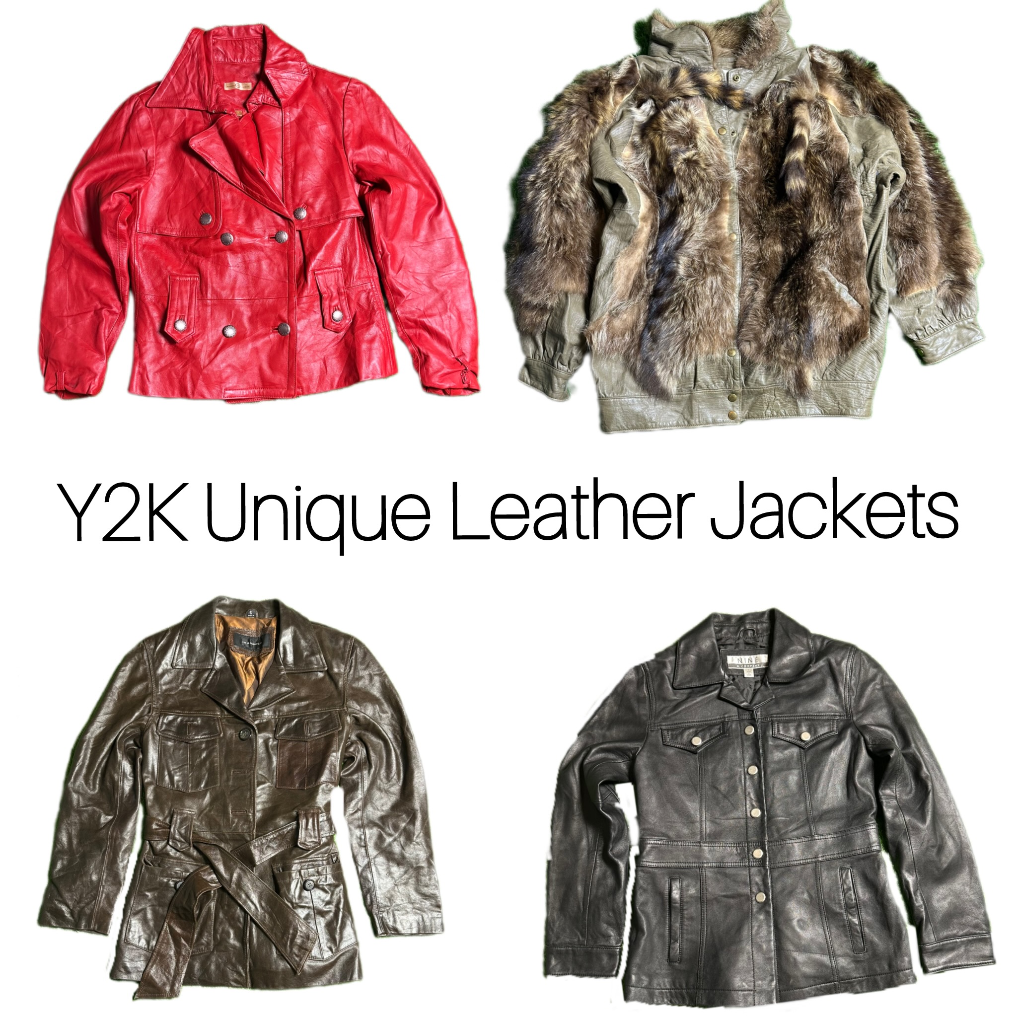 ヴィンテージ/Y2K ユニークレザージャケット