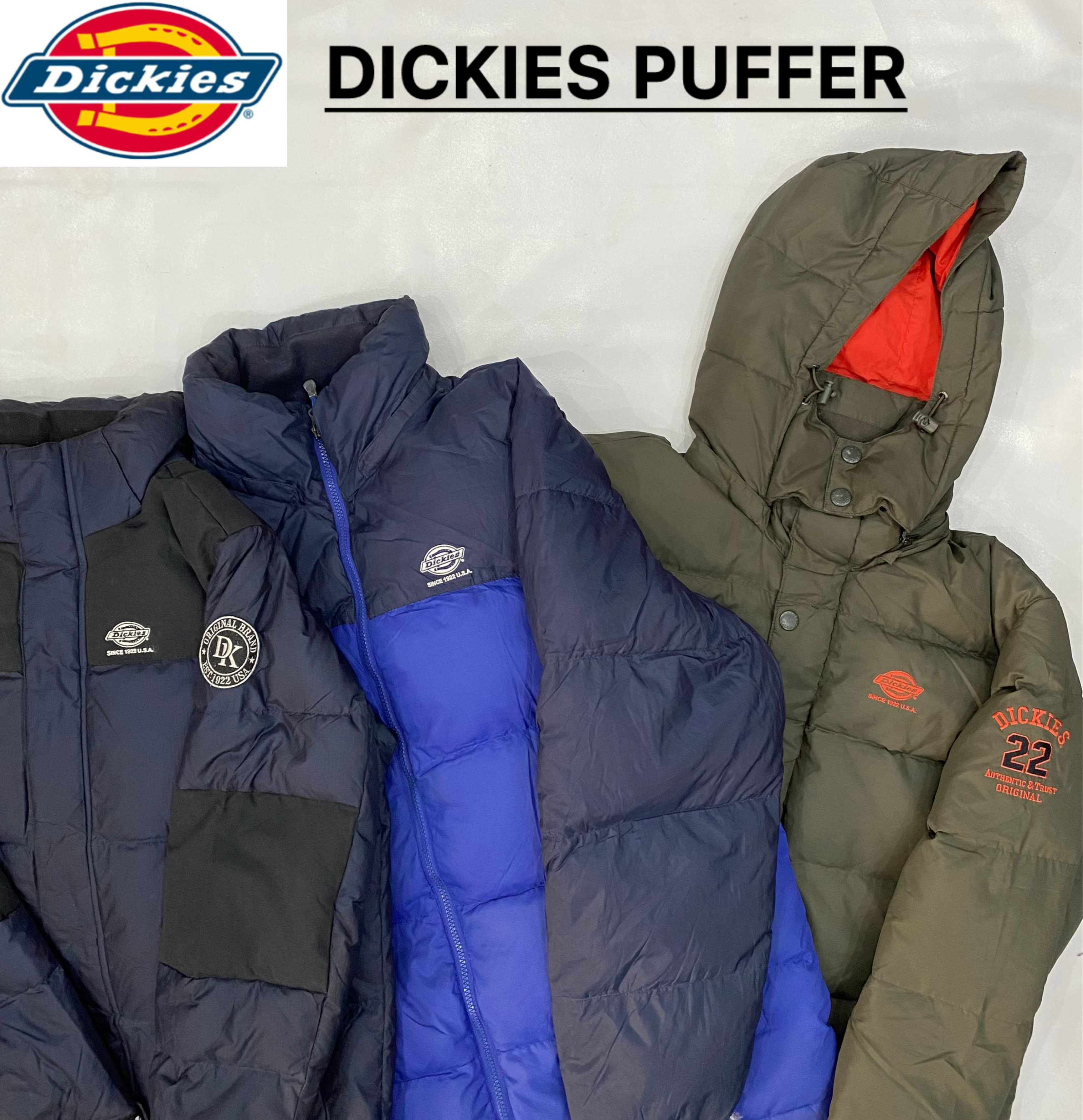 Branded Dickies Puffer Jackets