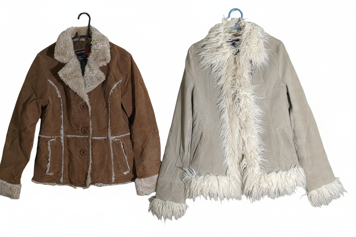 YV45 +Chaqueta de Shearling afgano /Sudaderas