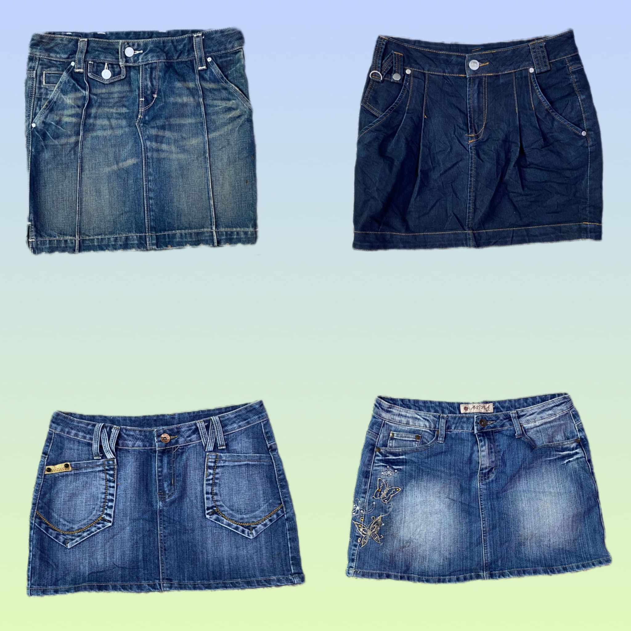 Y2K Paris Hilton Vibe Denim mini skirts (TS-1410)
