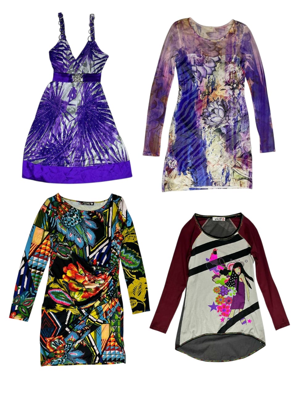 レトログラフィックy2kドレス：TT-053