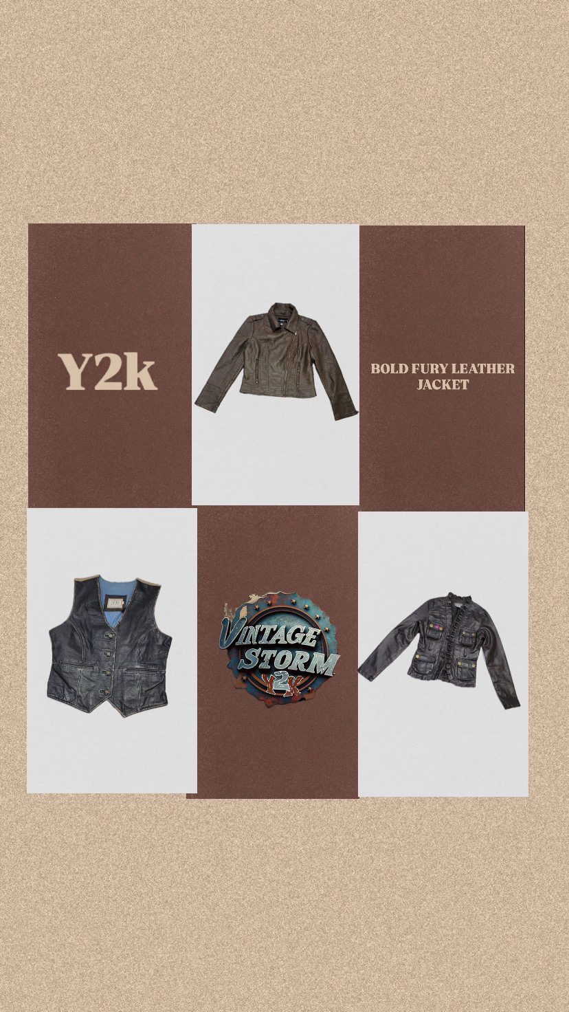Y2k Bold Fury Leather Jacket