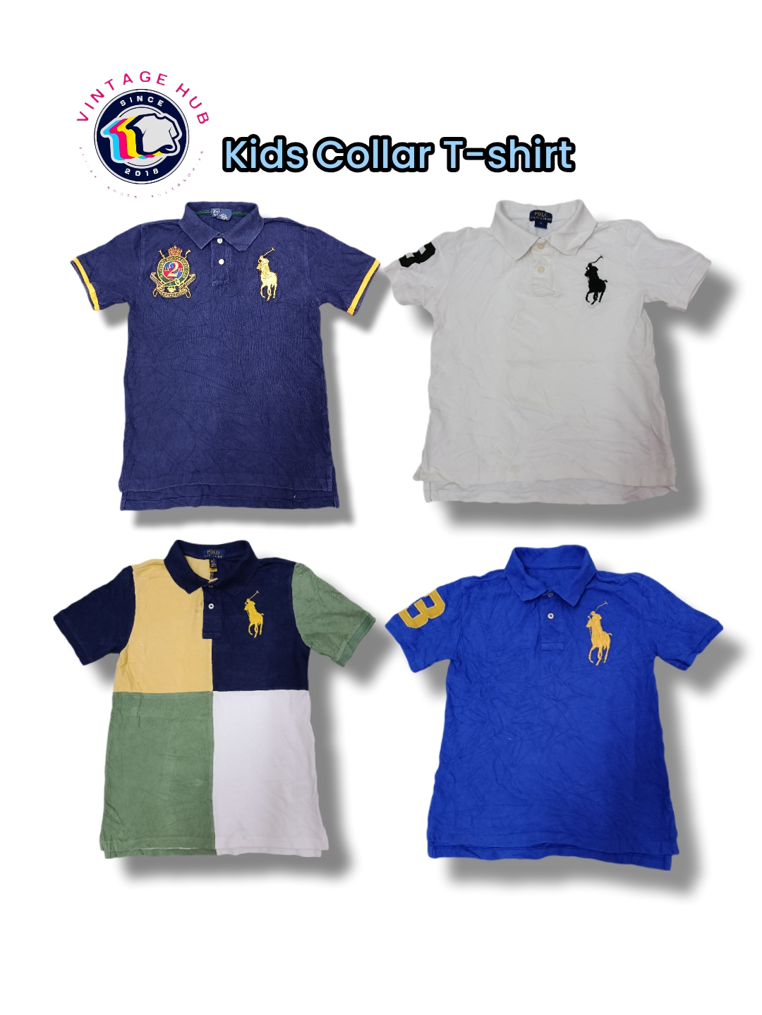 Camiseta com Gola Polo - Crianças