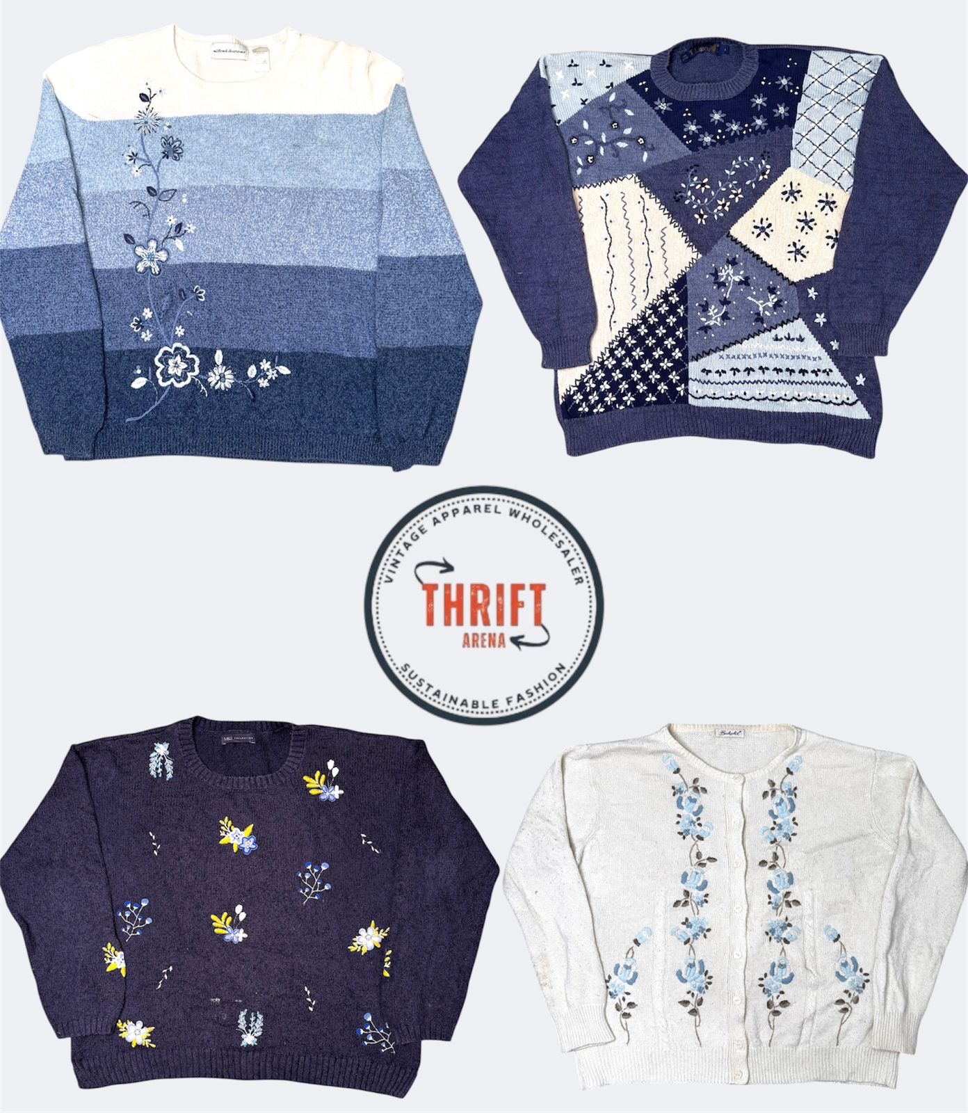 ヴィンテージモダンスレッドニット