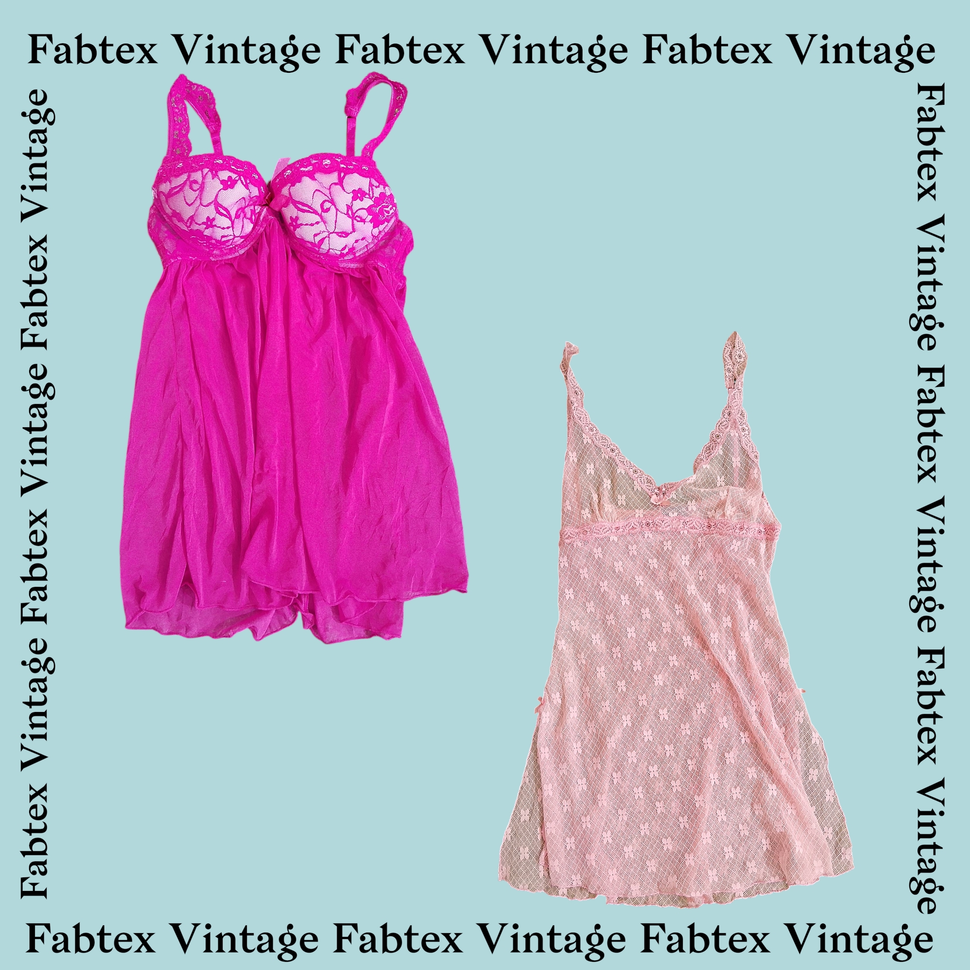 (FV-384) Y2K Barbie Babydoll - Bundle ( Pink, Baby pink,White & Light Blue)  Cute Retro Summer Outfit