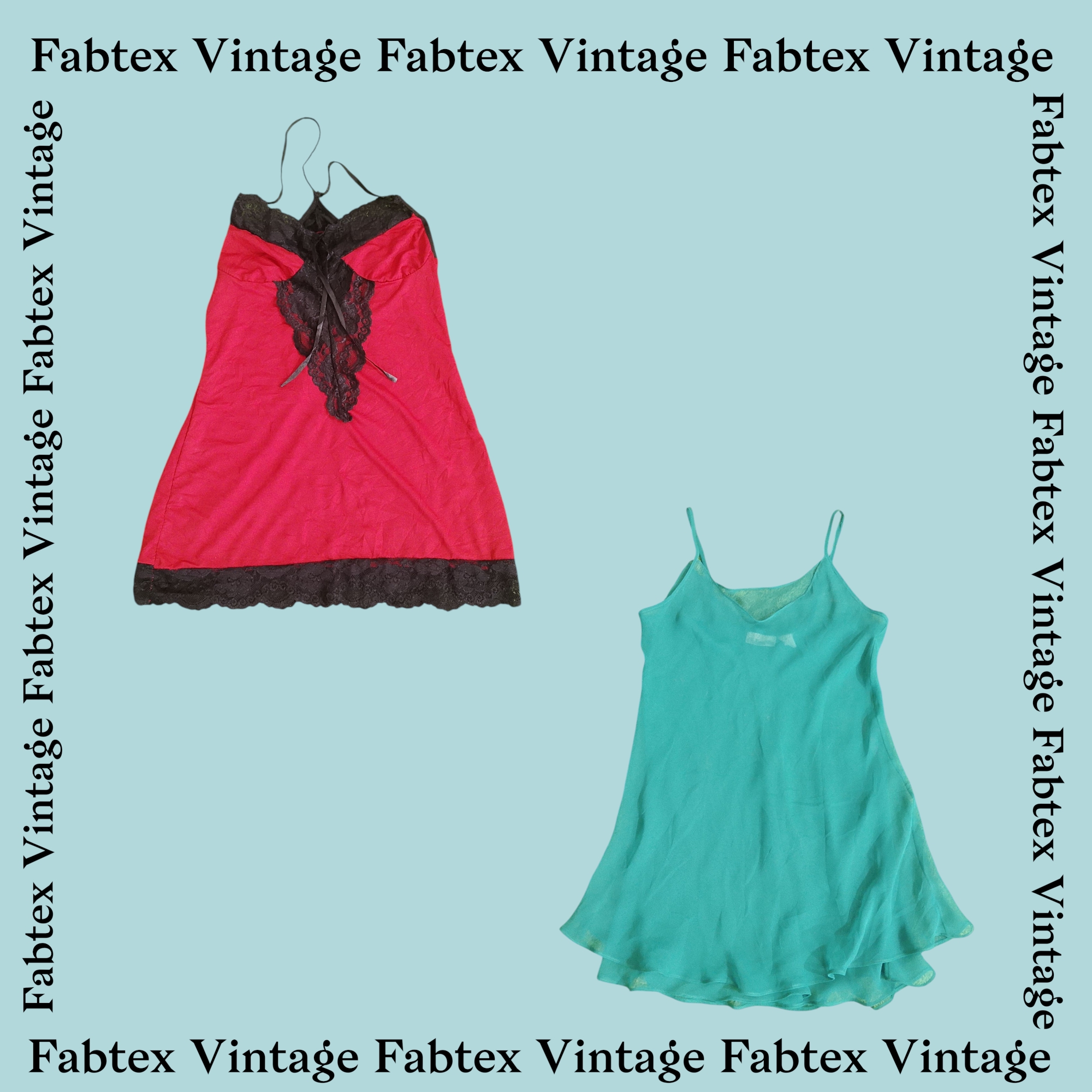 (FV-378) Y2K Silk Slip Dress