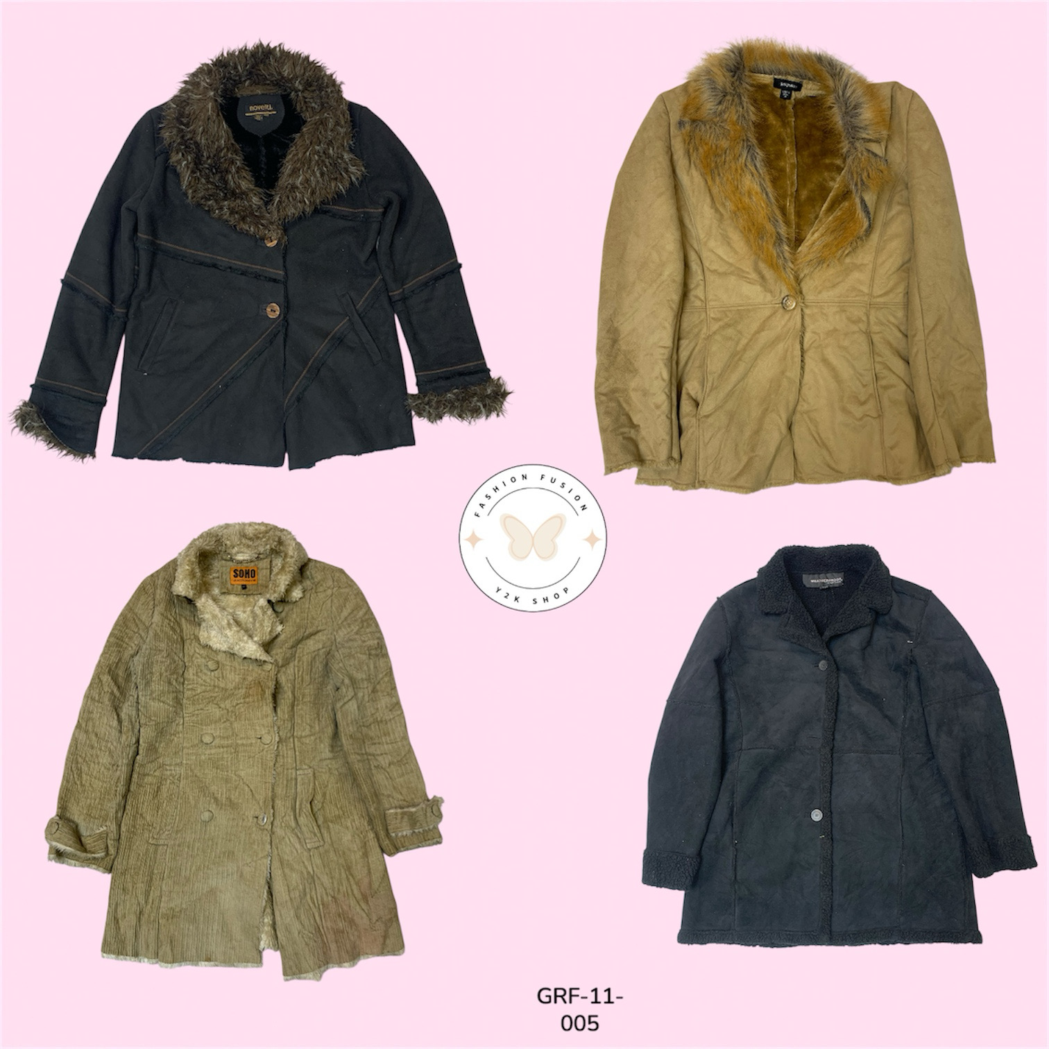 Women’s Luxe Faux Fur Coat – Elegant, Warm & Timeless Style (GRF-11-005)