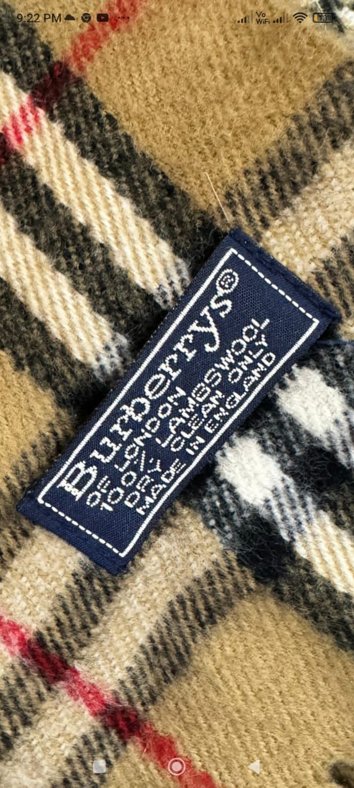 バーバリーのスカーフ 🧣