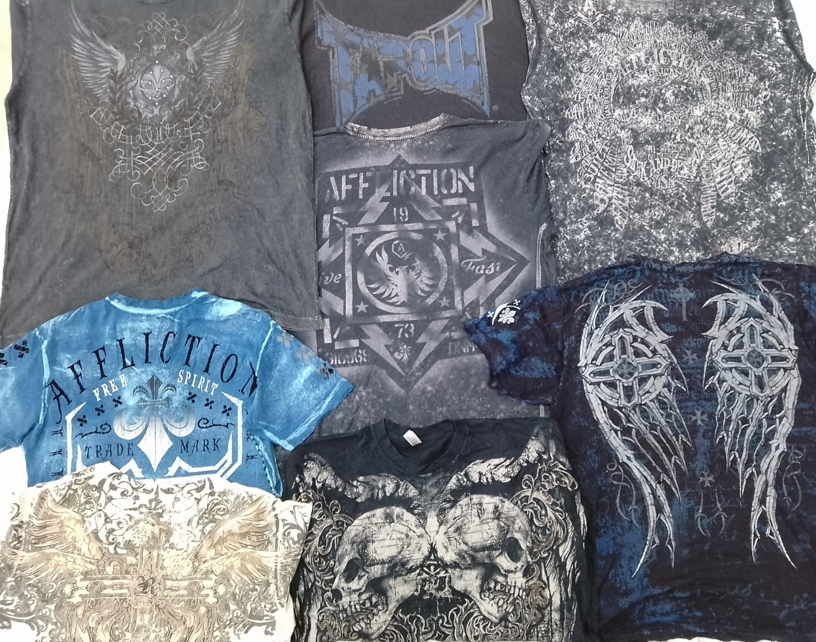 CR5471 ヴィンテージ スカル Tシャツ