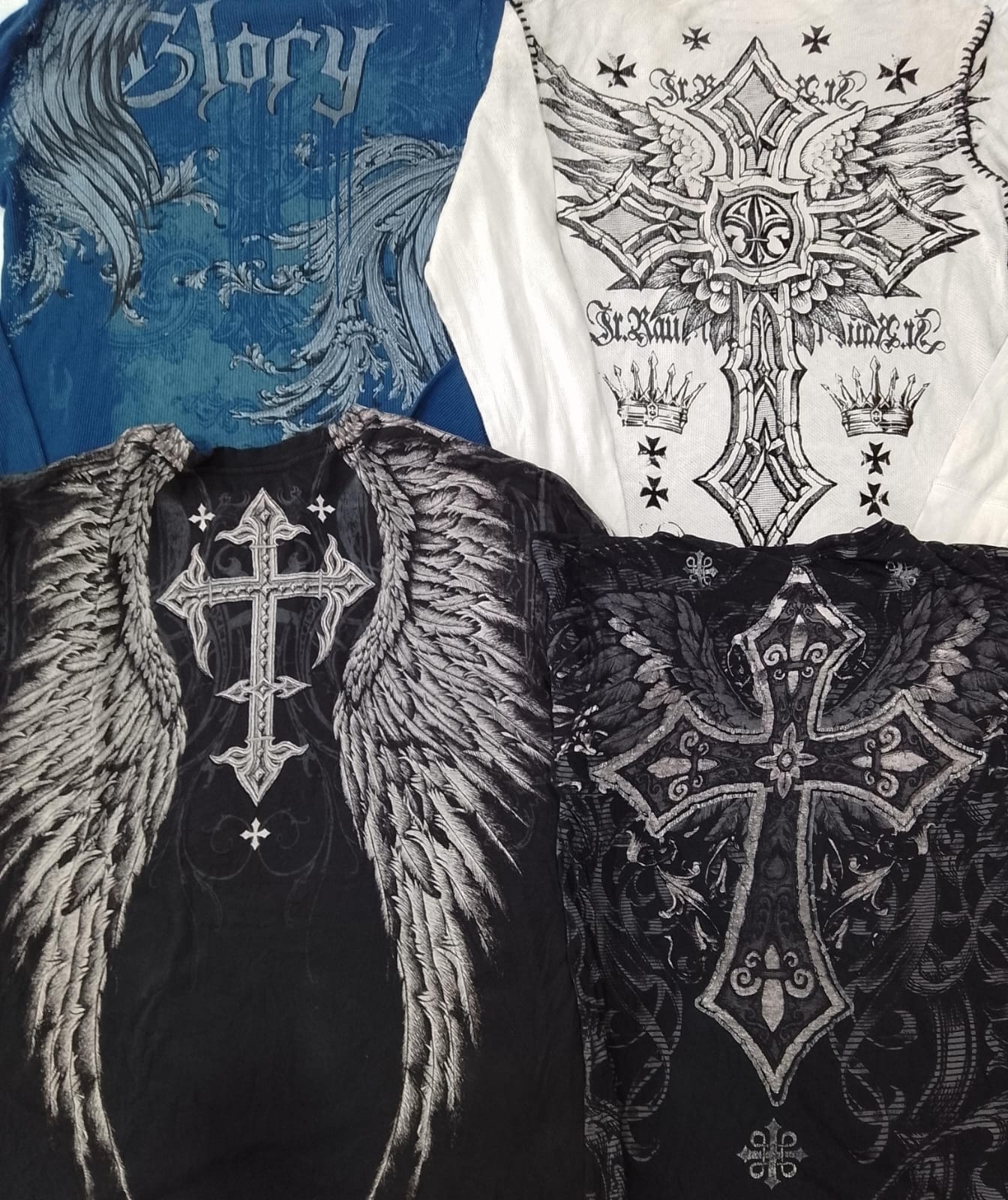 CR5472 ビンテージスカルTシャツ