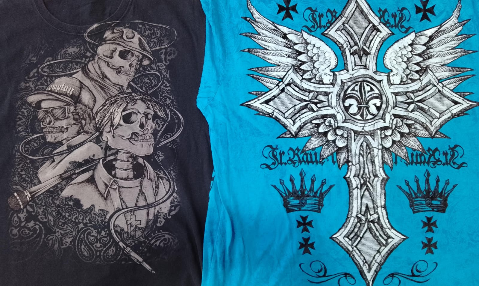 CR5473 ヴィンテージスカルTシャツ