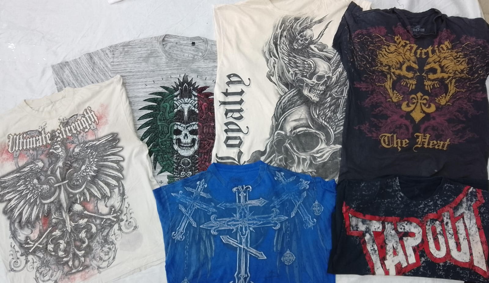 CR5474 ヴィンテージ スカル Tシャツ