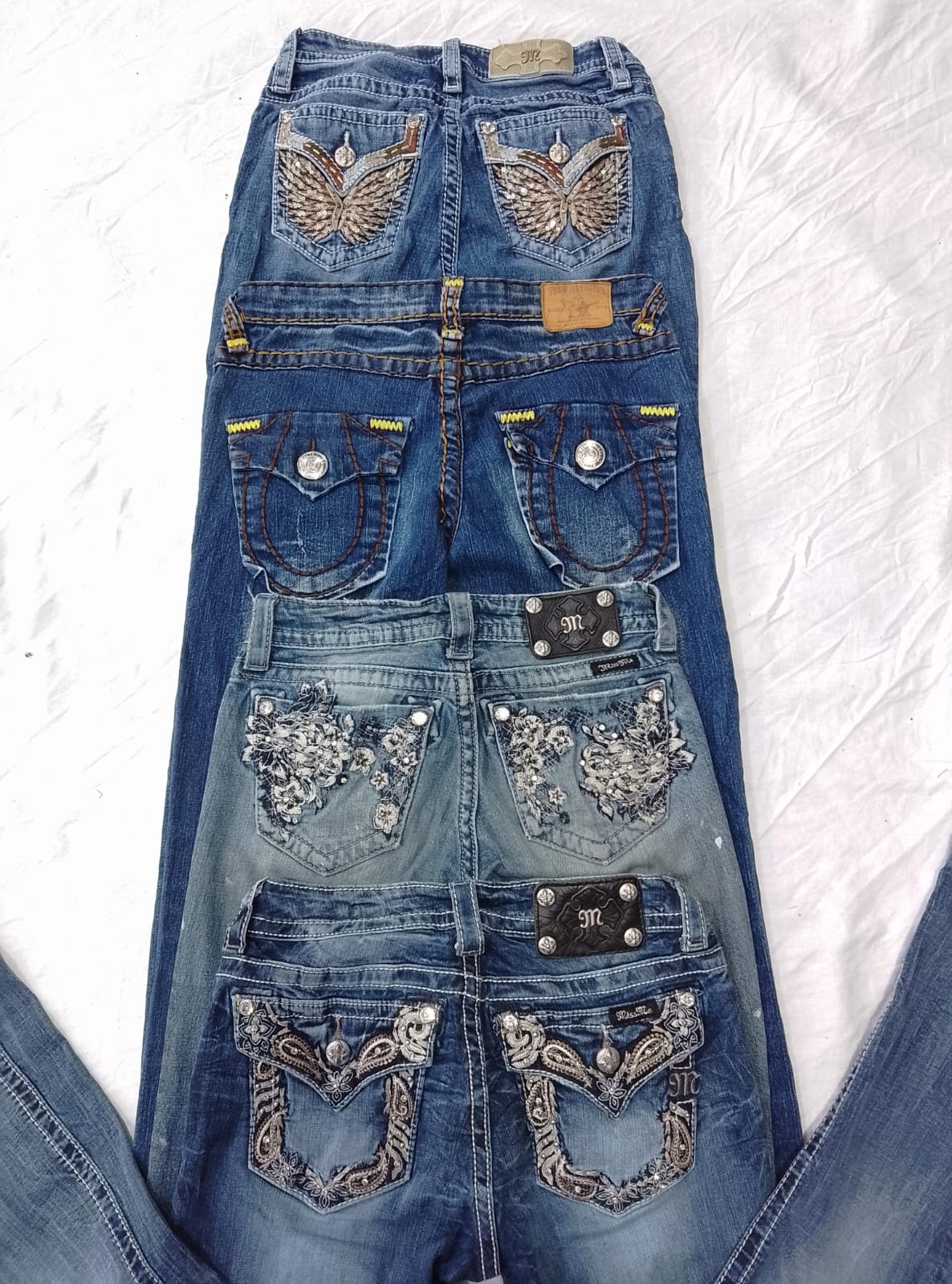 CR5475 ヴィンテージ ミス ミー & トゥルー リリジョン ミックス ジーンズ