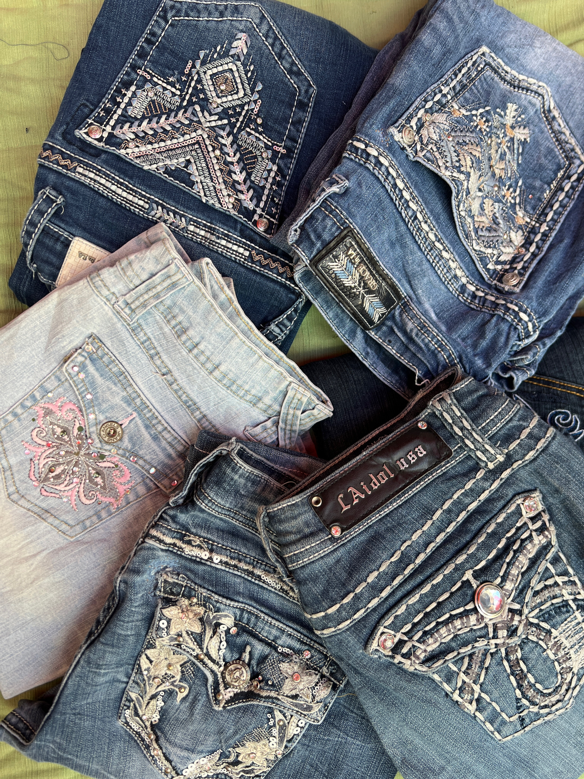 Y2K Jeans ledes flare