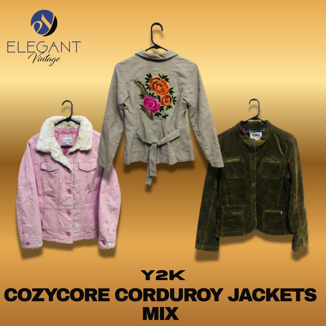 Y2K Cozycore コーデュロイジャケット - EV1216