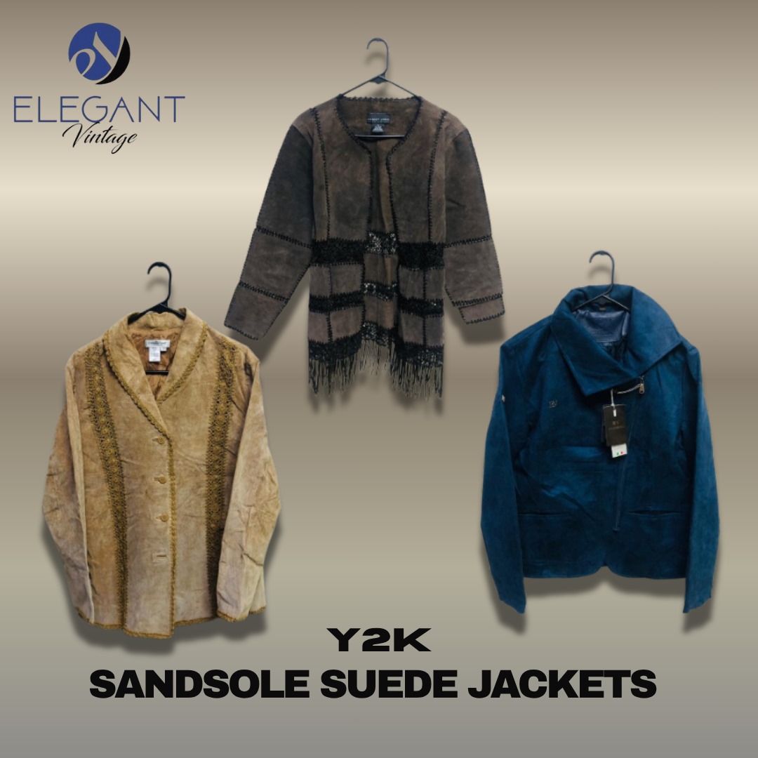 Y2K Sandsole Suede Jackets - EV1221