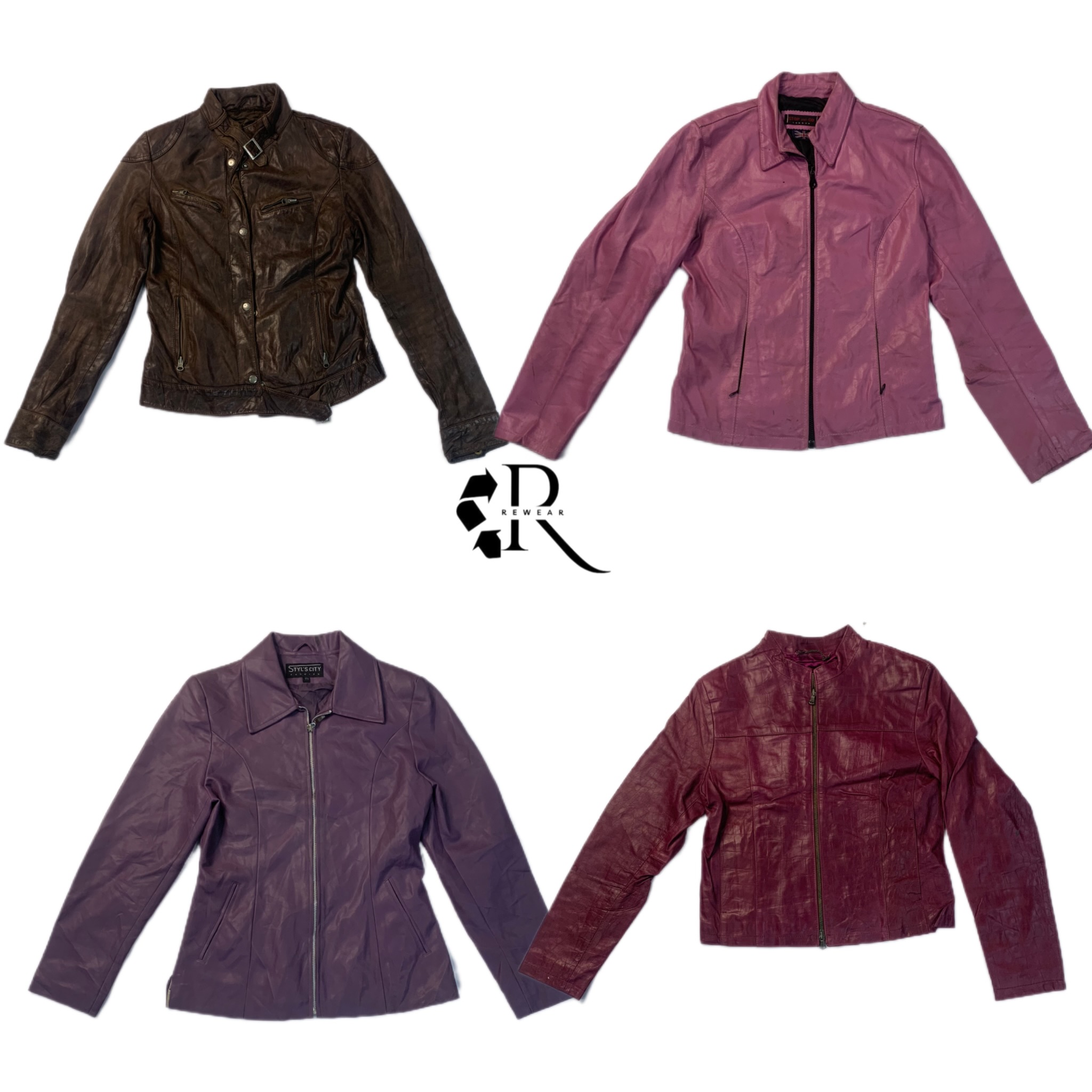 90/Y2k Cool Girl Leather Jackets (RW-1191)