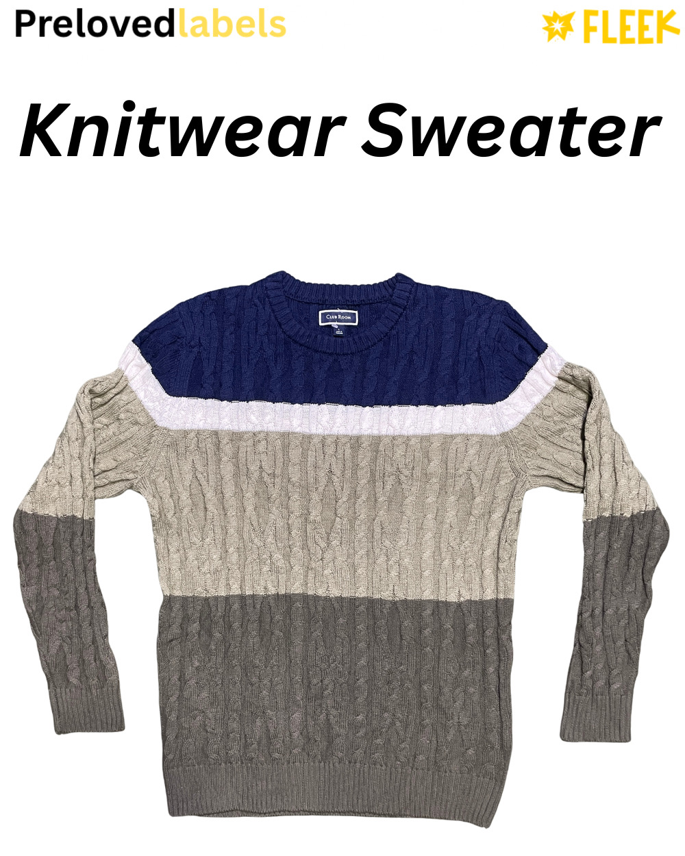 プリントニットウェアセーター (1132)