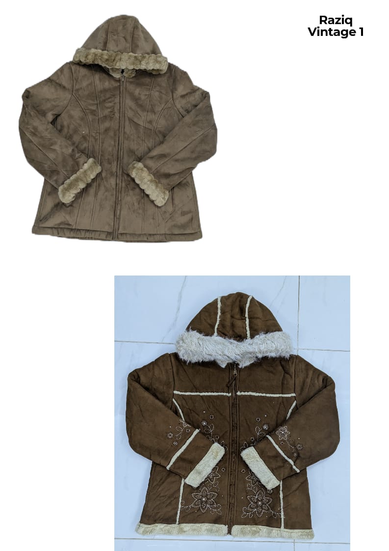 Suade Shearling Coats & Jacket
