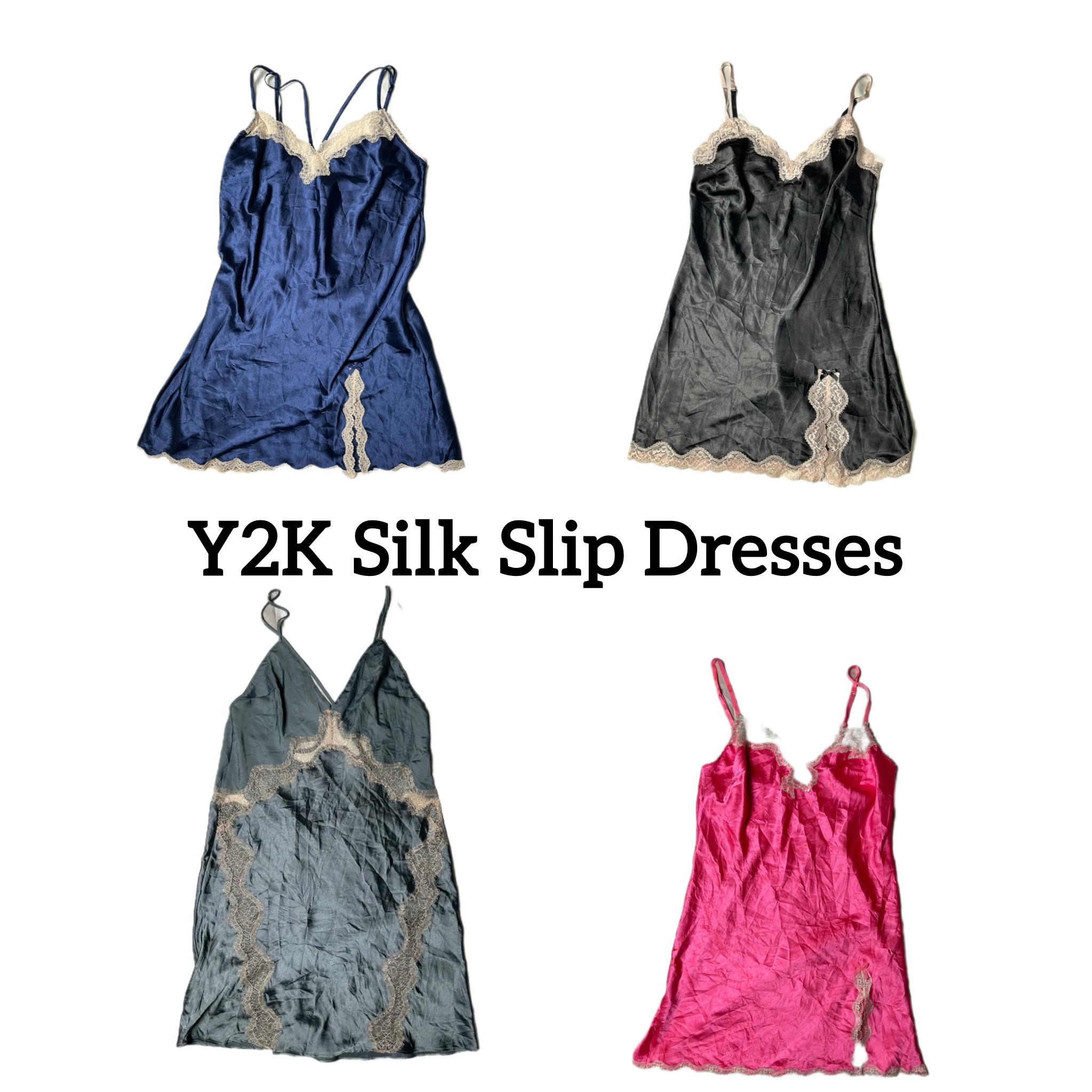 Y2K Victoria Secret Silk Slip Dress